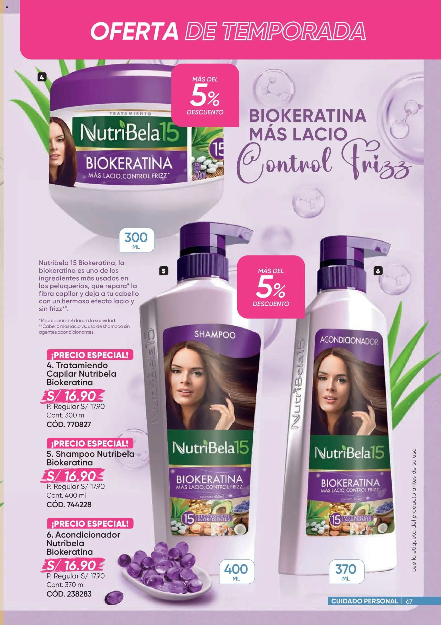 Catálogo Azzorti válido desde 26.01.2026 | Página: 67 | Productos: Shampoo, Acondicionador