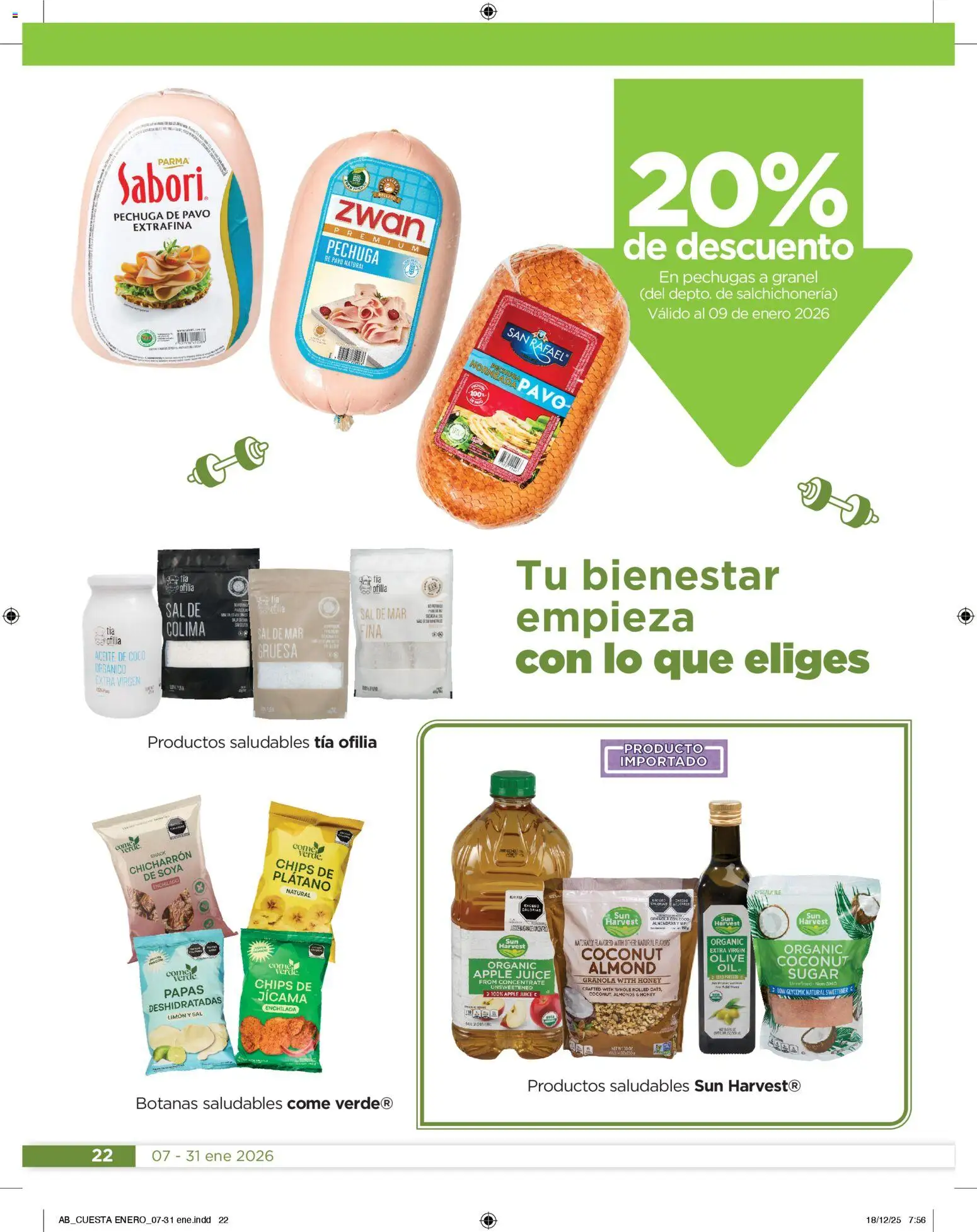 Nuevas ofertas de Chedraui válidas en toda la República Mexicana desde el 07.01.2026. ¡Encuentra las mejores ofertas en Chedraui folleto! | Página: 22 | Productos: Plátano, Sal, Limón, Aceite