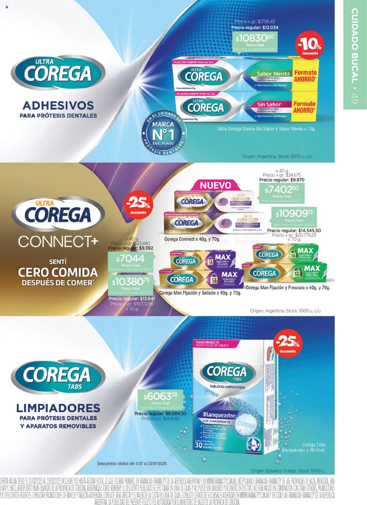 Farmacity catálogo │ válido desde el 01.07.2025 | Página: 49 | Productos: Tablet, Crema