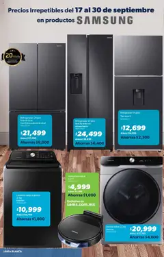 Nuevas ofertas de Sam's Club válidas en toda la República Mexicana desde el 04.09.2025. ¡Encuentra las mejores ofertas en Sam's Club - Catálogo! | Página: 22 | Productos: Robot, Lavadora, Aspiradora, Top