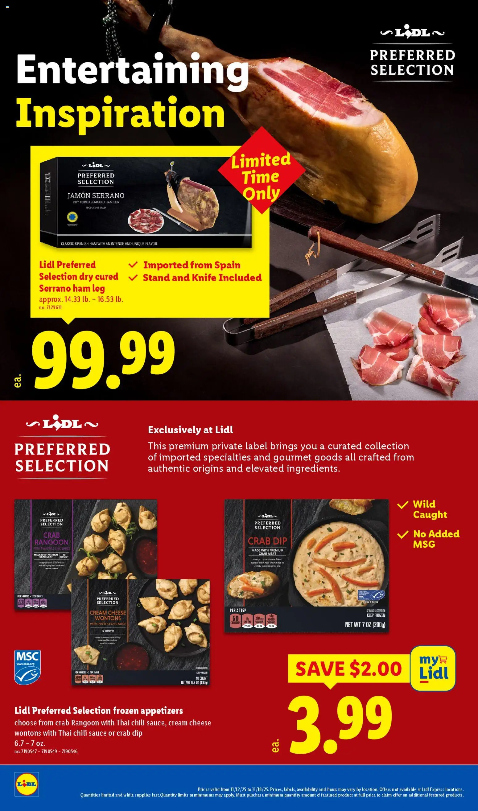 Lidl Early Black Friday - valid from 12.11.2025 | Page: 10 | Products: Cheese, Ham, Cream, Sauce