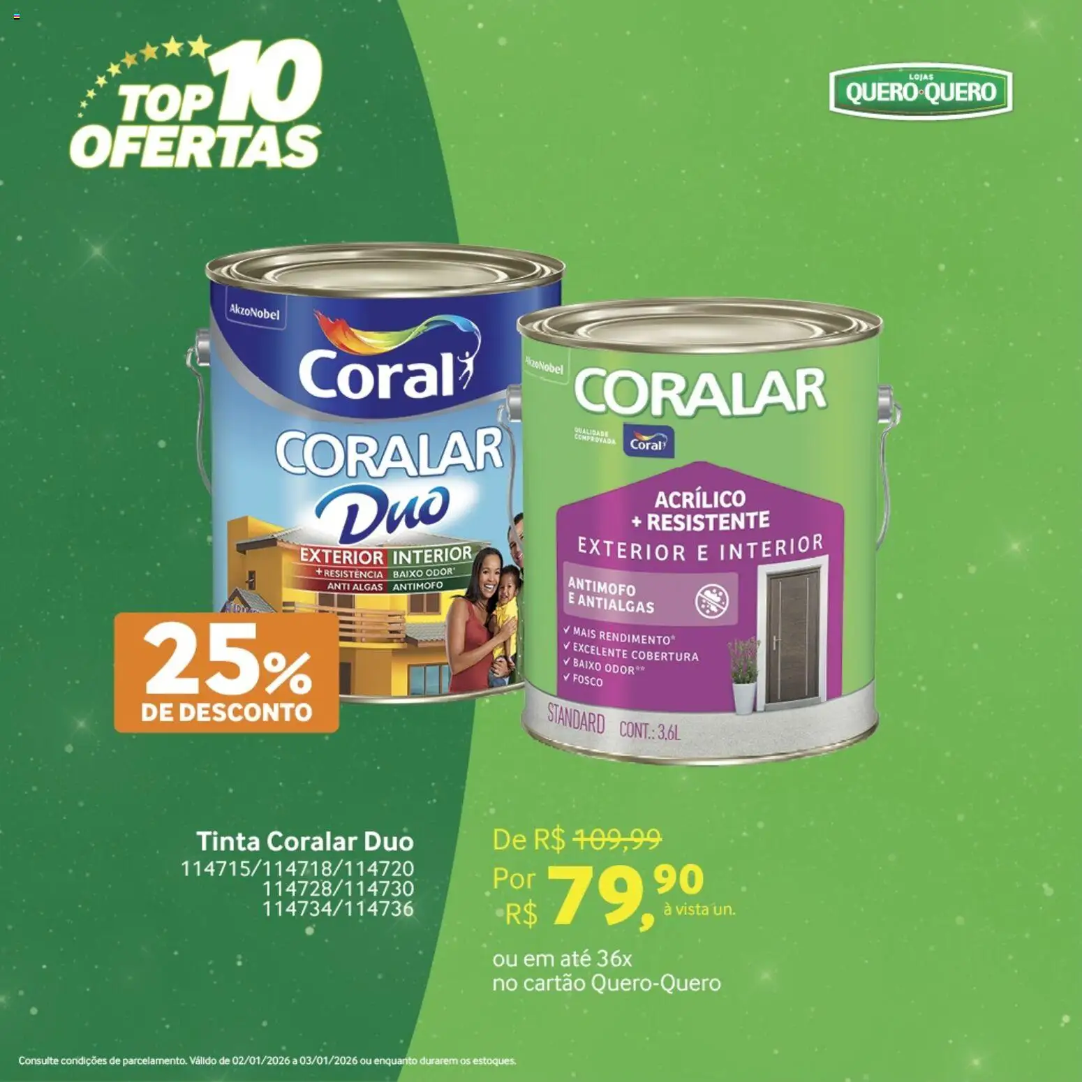 Lojas Quero-Quero Folheto - válido de 02.01.2026 | Página: 7 | Produtos: Baixo, Antimofo, Tinta