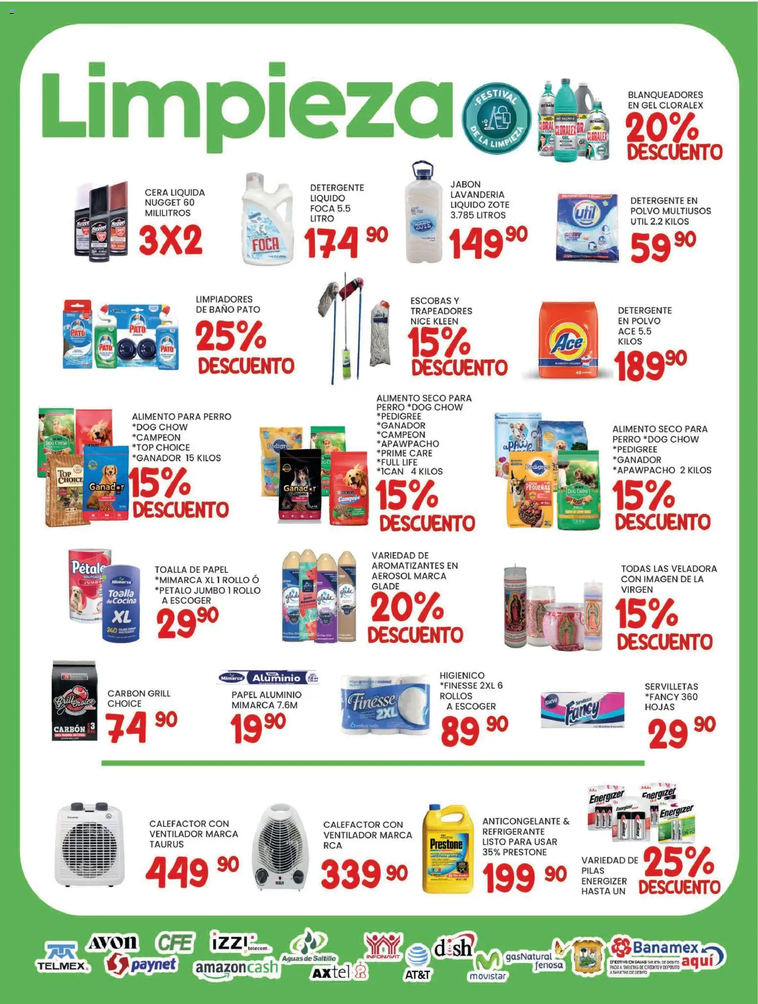 Nuevas ofertas de Alsuper válidas en toda la República Mexicana desde el 27.01.2026. ¡Encuentra las mejores ofertas en Alsuper folleto Saltillo! | Página: 5 | Productos: Ventilador, Cocina, Baño, Polvo