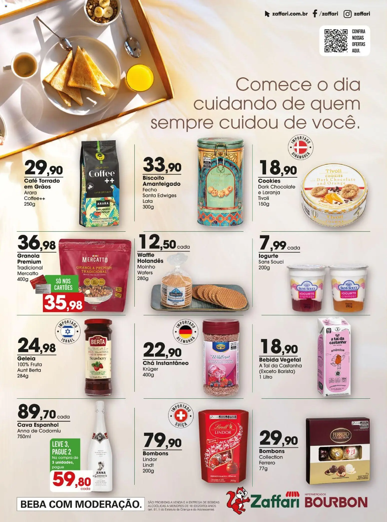 Zaffari Folheto - válido de 28.04.2026 | Página: 24 | Produtos: Biscoito, Chocolate, Geleia, Bebida