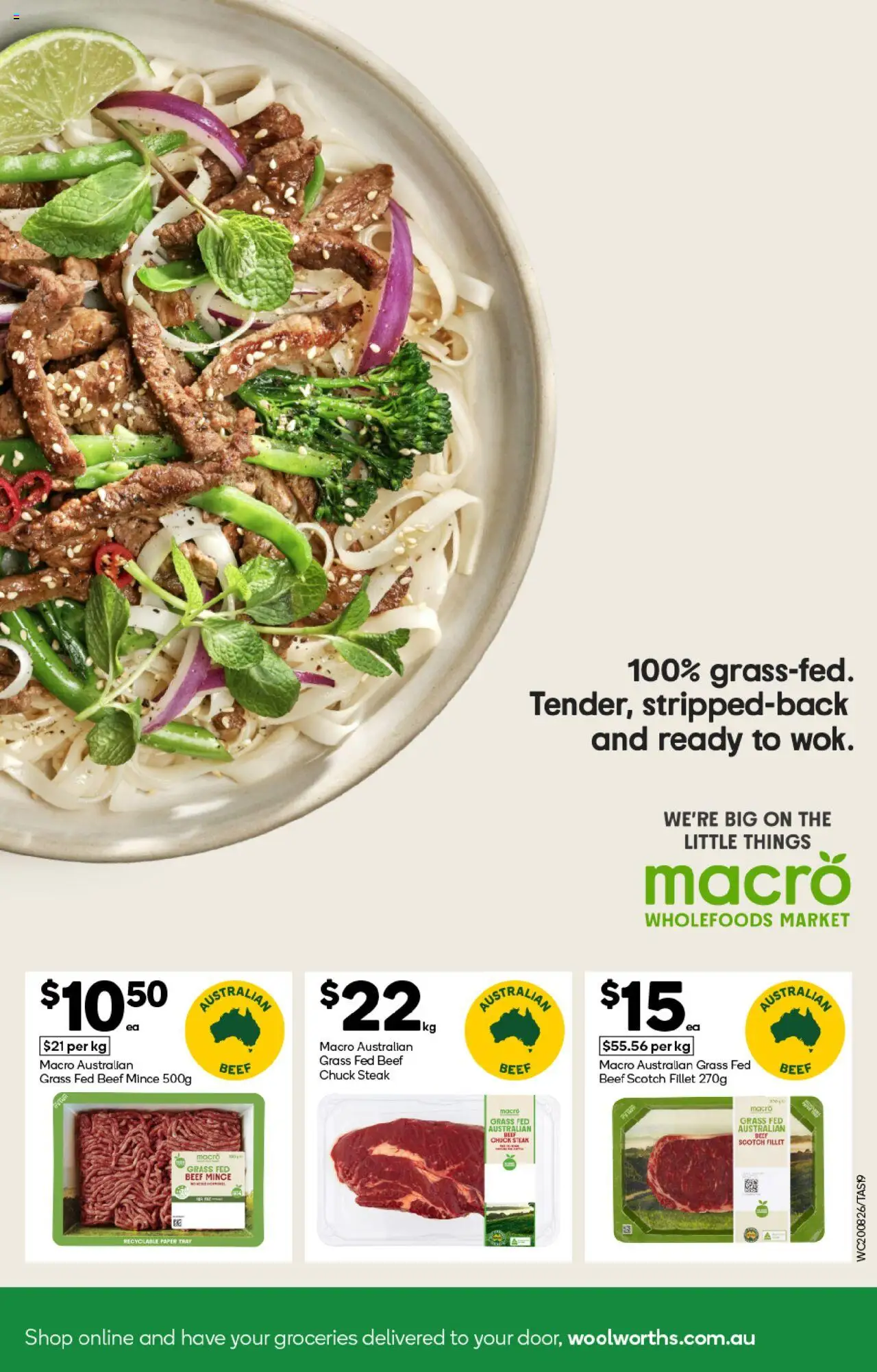 Woolworths catalogue - valid from 20.08.2025 | Page: 19 | Products: Grass, Beef, Steak, Scotch