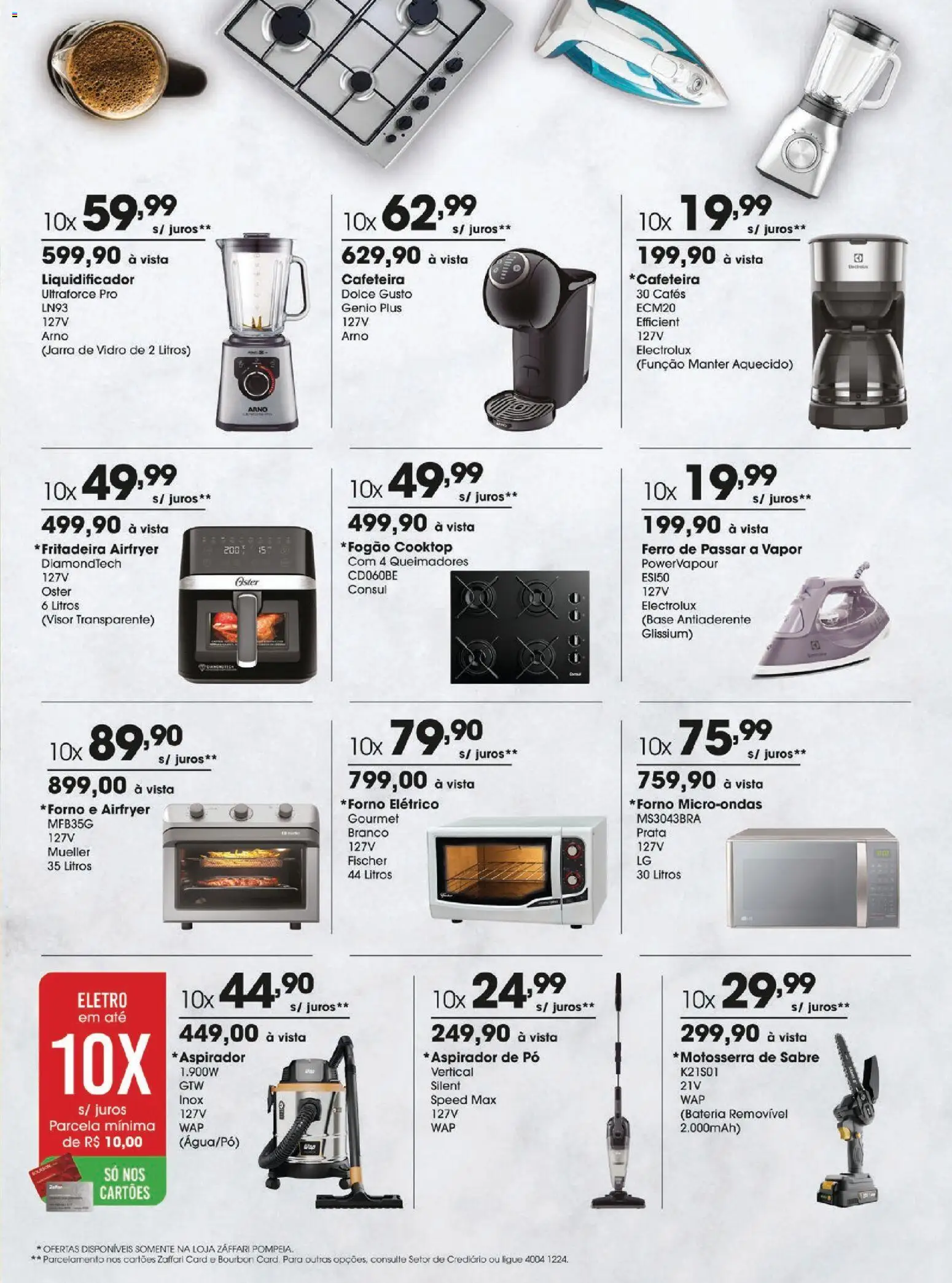 Zaffari Folheto - válido de 05.03.2026 | Página: 15 | Produtos: Aspirador de pó, Ferro de passar, Bateria, Jarra