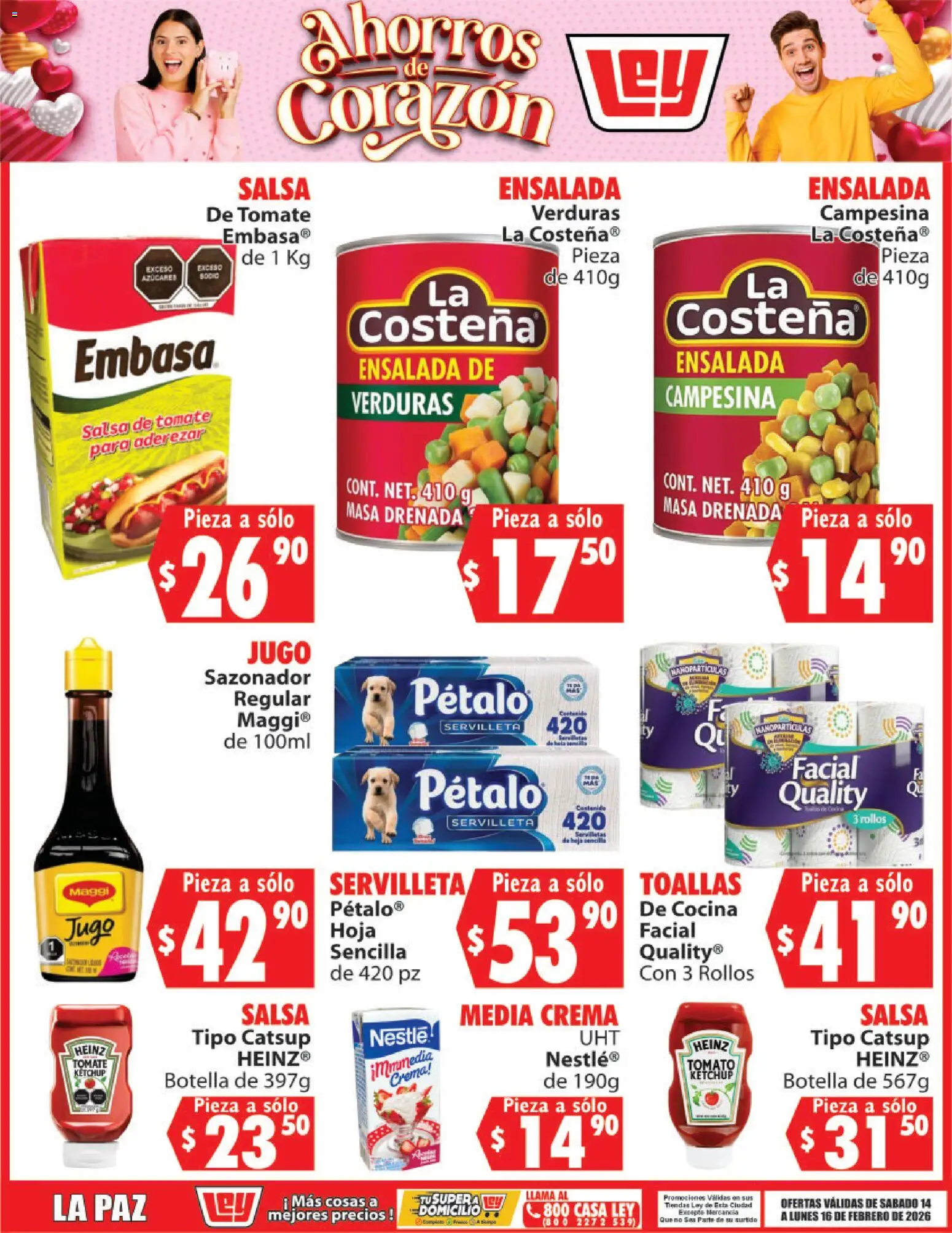 Nuevas ofertas de Casa Ley válidas en toda la República Mexicana desde el 14.02.2026. ¡Encuentra las mejores ofertas en Casa Ley folleto Ahorros de Corazón! | Página: 8