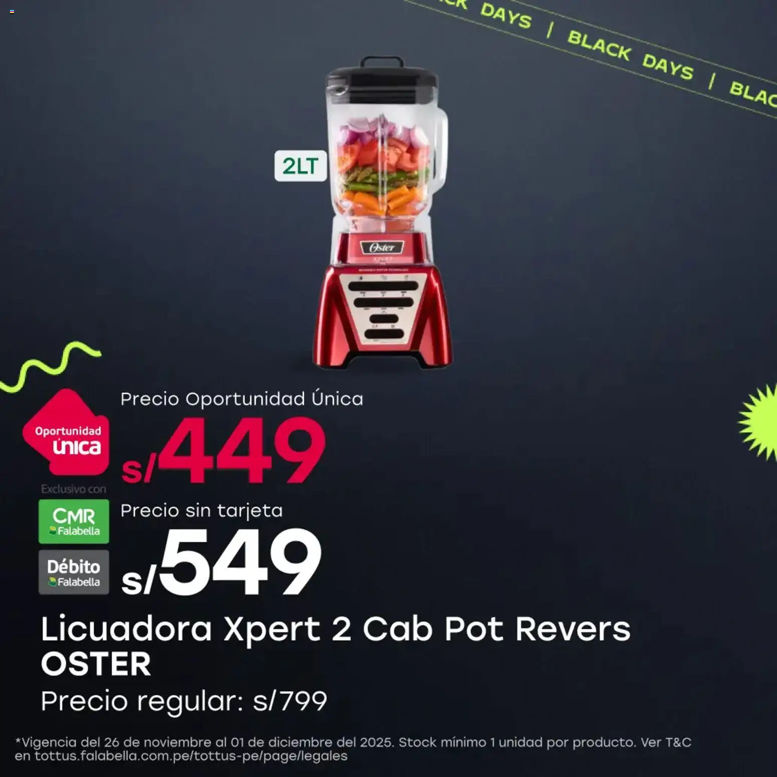 Catálogo Tottus válido desde 26.11.2025 | Página: 4 | Productos: Licuadora