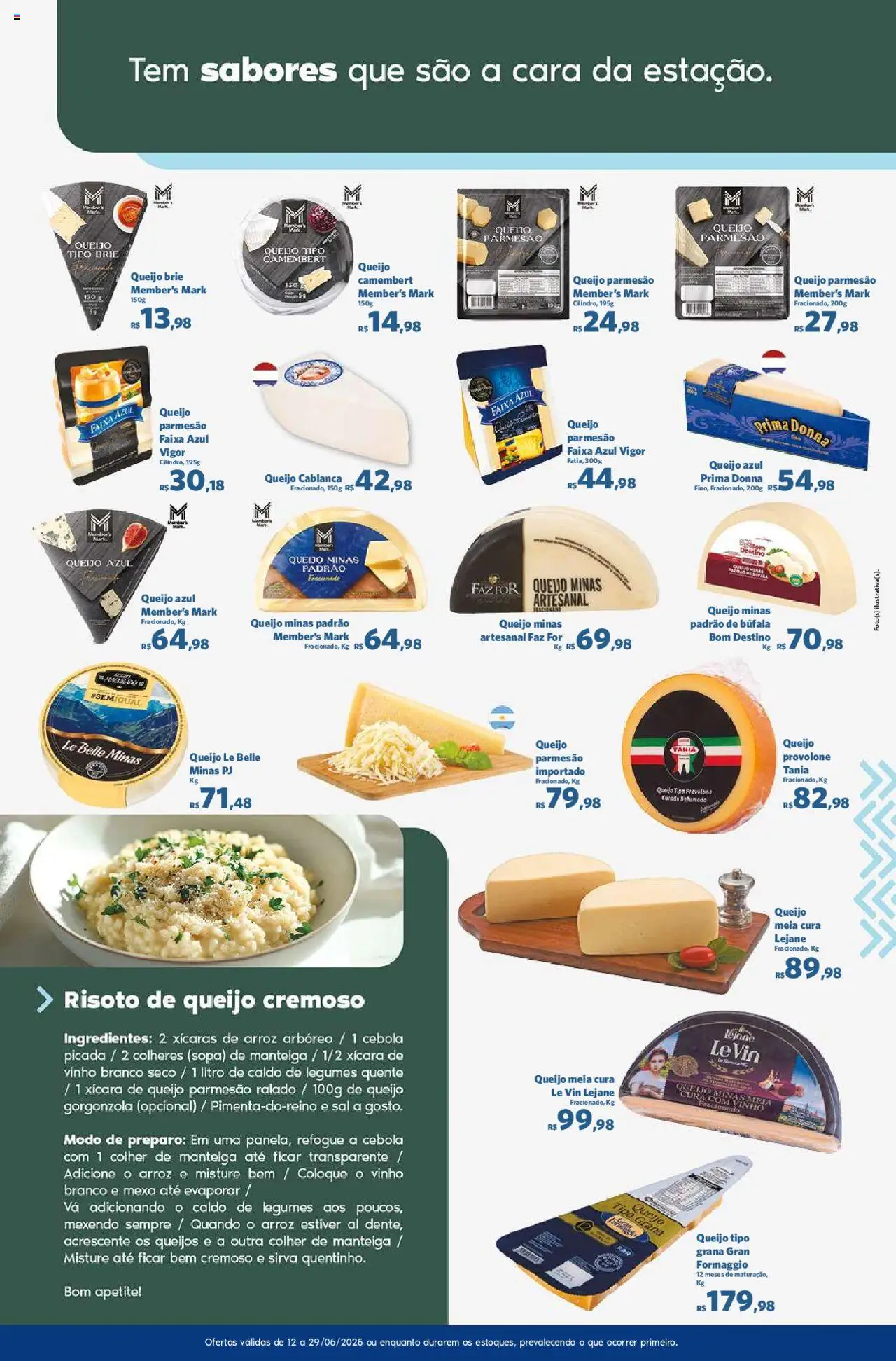 Sam's Club Folheto - válido de 12.06.2025 | Página: 2 | Produtos: Queijo, Xícaras, Provolone, Sal