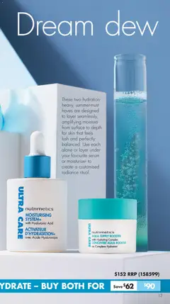 Preview of Nutrimetics Catalogue Fresh, flawless, fabulous - valid from 26.01.2026 | Page: 13 | Products: Moisturiser