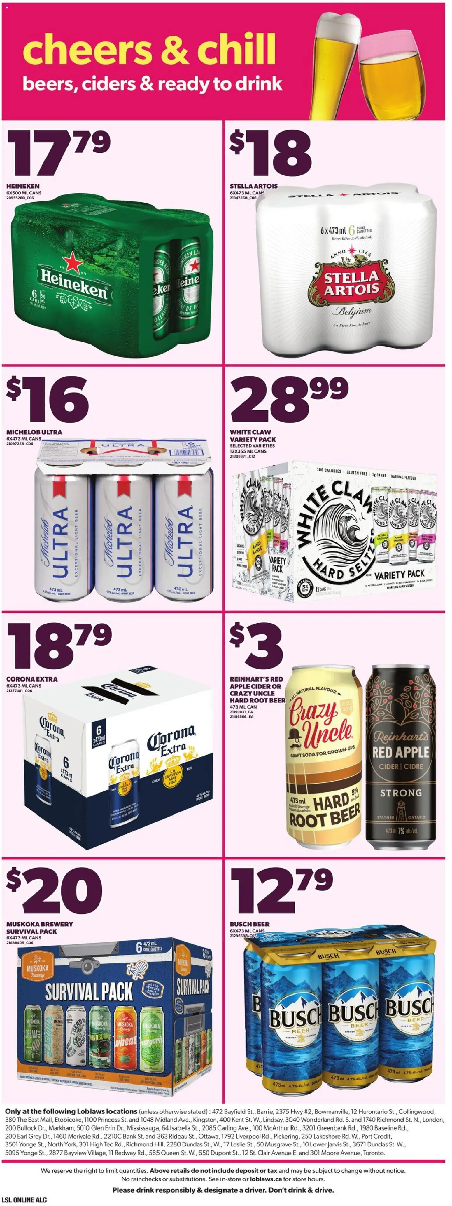 Loblaws flyer valid from 02.04.2026 | Page: 10 | Products: Beer