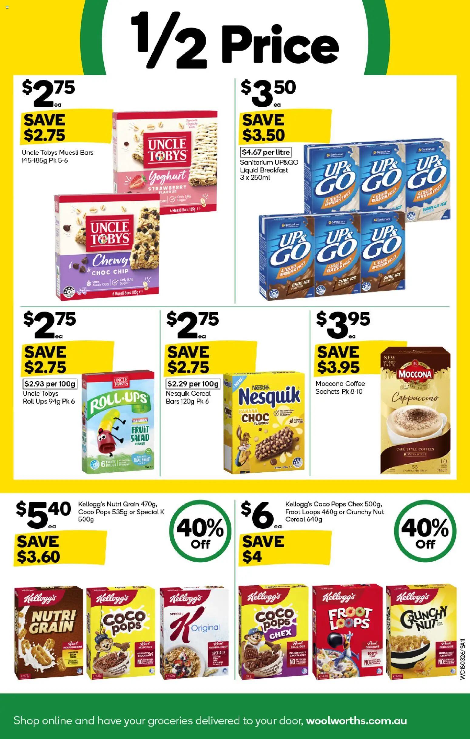 Woolworths catalogue - valid from 18.03.2026 | Page: 11 | Products: Chocolate, Salad, Sugar, UPS