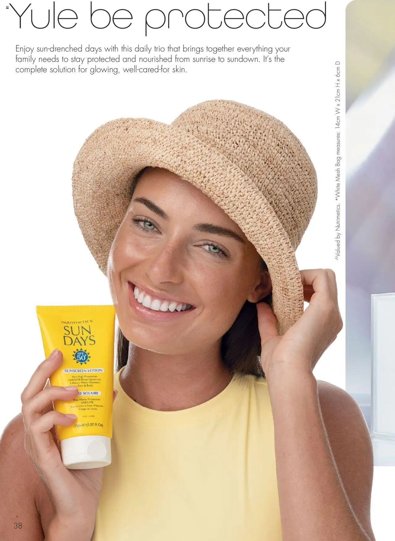 Nutrimetics catalogue - valid from 12.10.2025 | Page: 42 | Products: Sunscreen, Lotion, Water, Bag
