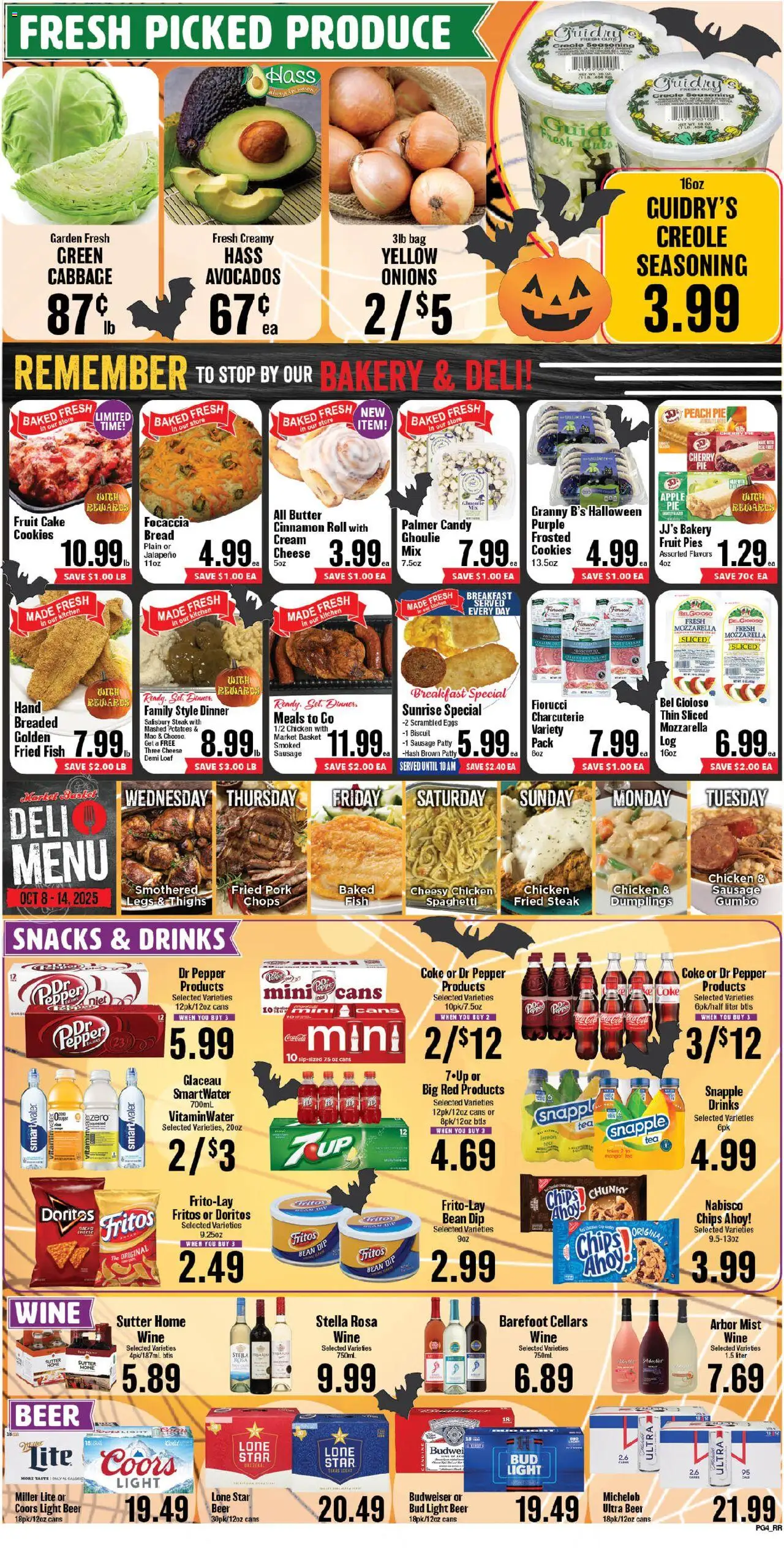 Market Basket - Southeast Texas - valid from 08.10.2025 | Page: 4 | Products: Basket, Eggs, Bread, Cream