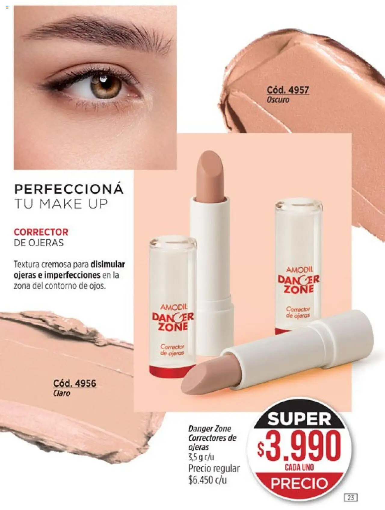 Catálogo Amodil Campaña 12 │ válido desde el 26.06.2025 | Página: 23 | Productos: Contorno, Corrector de ojeras