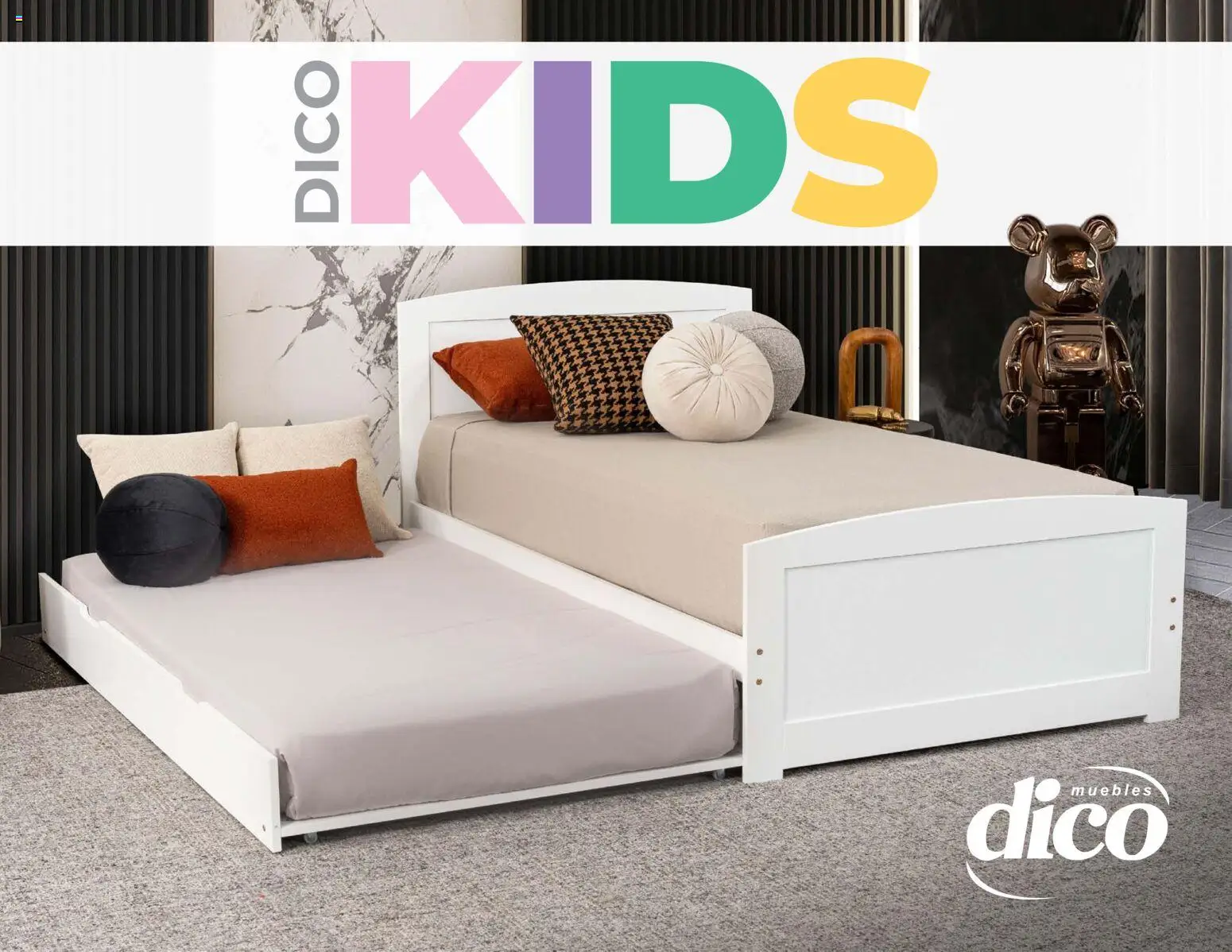Nuevas ofertas de Muebles Dico válidas en toda la República Mexicana desde el 10.12.2025. ¡Encuentra las mejores ofertas en Muebles Dico catálogo Kids! | Página: 1