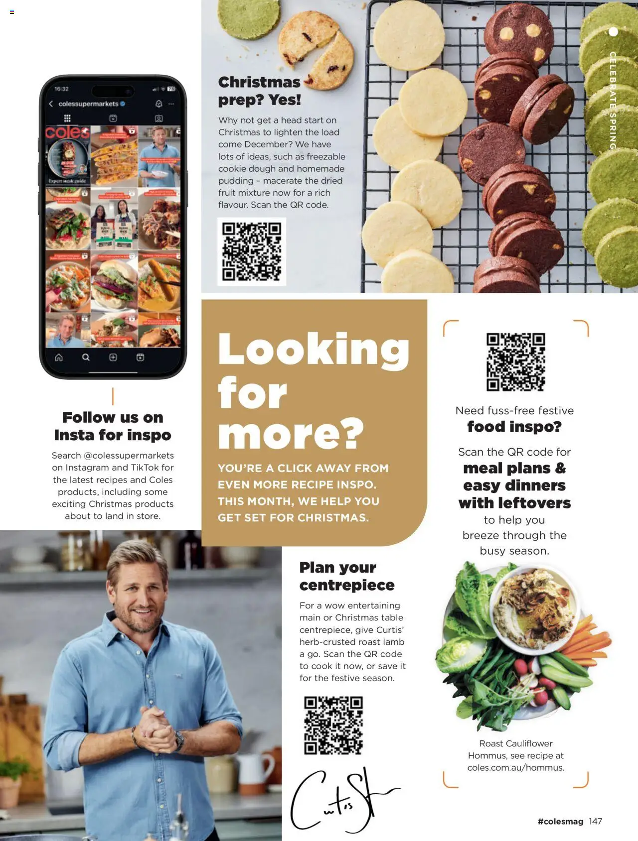 Coles catalogue - valid from 06.10.2025 | Page: 167 | Products: Lamb, Centrepiece, Steak, Cauliflower