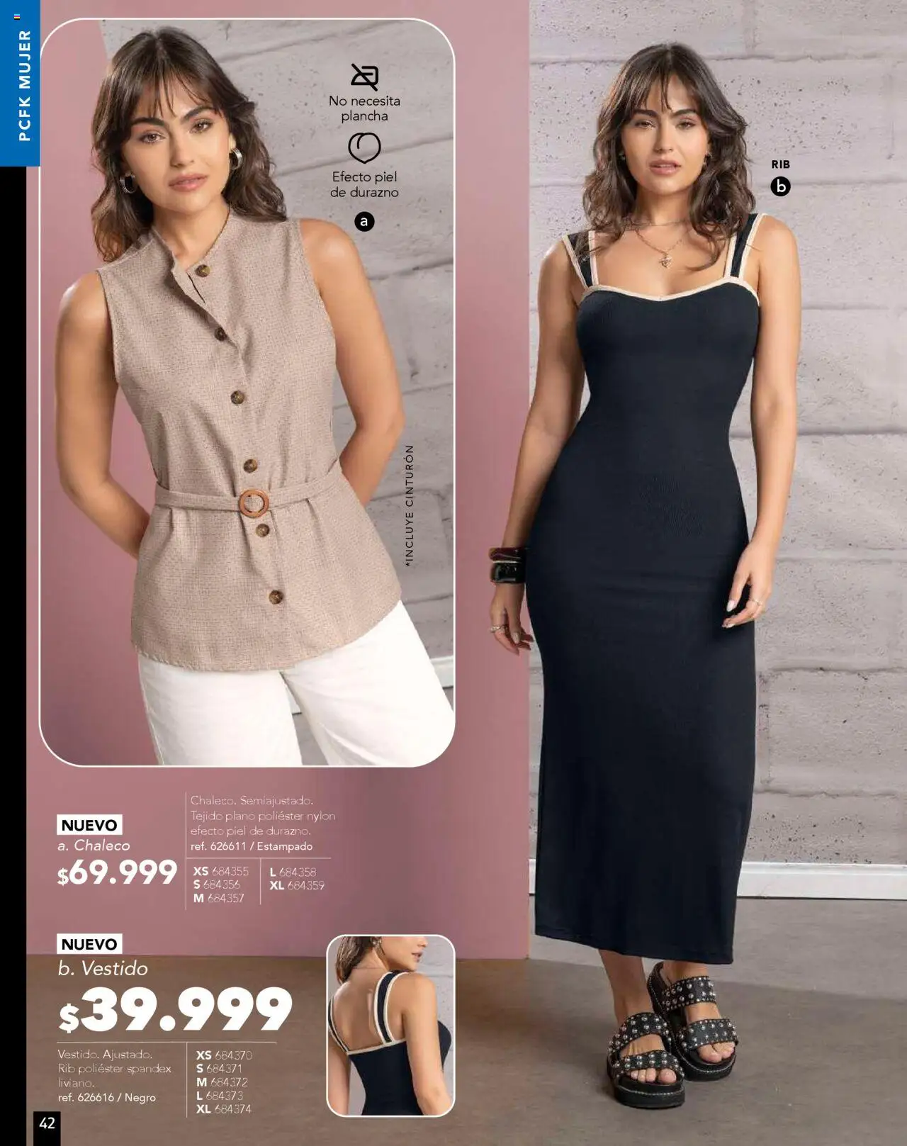 Pacifika revista - valida desde el 10.09.2025 | Página: 44 | Productos: Plancha, Cinturón, Vestido, Chaleco