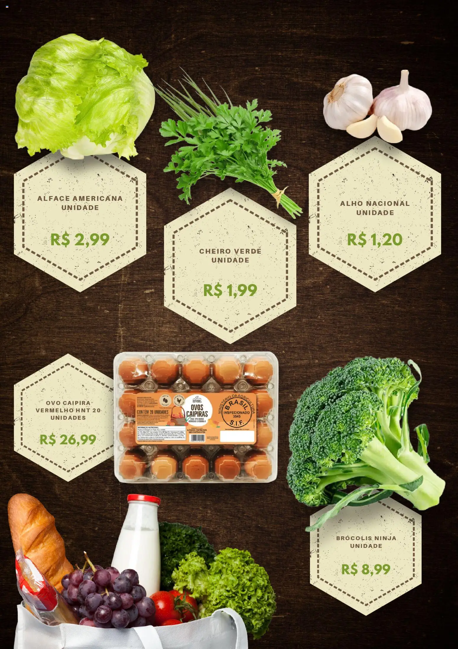 Natural da Terra Folheto - válido de 28.11.2025 | Página: 4 | Produtos: Alho, Ovos, Alface, Brócolis