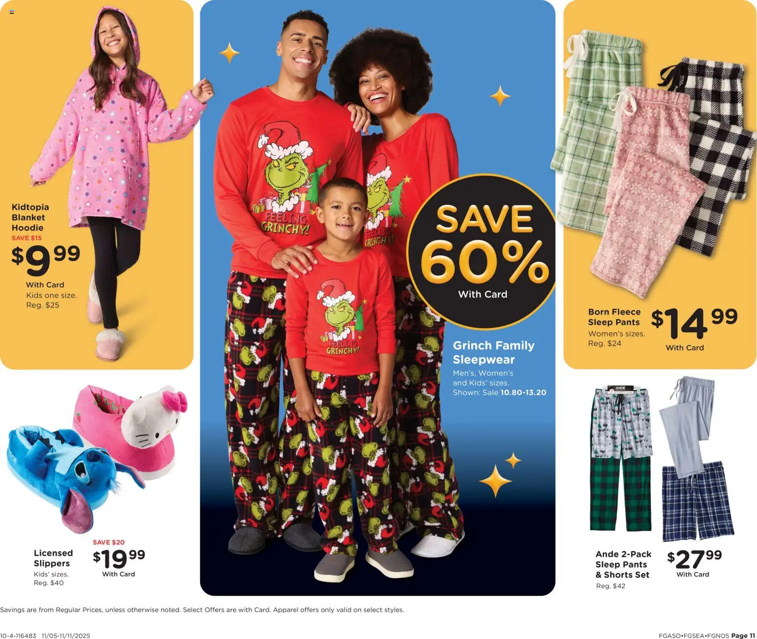 Fred Meyer Black Friday Deals - valid from 05.11.2025 | Page: 13 | Products: Blanket, Hoodie, Pants, Shorts