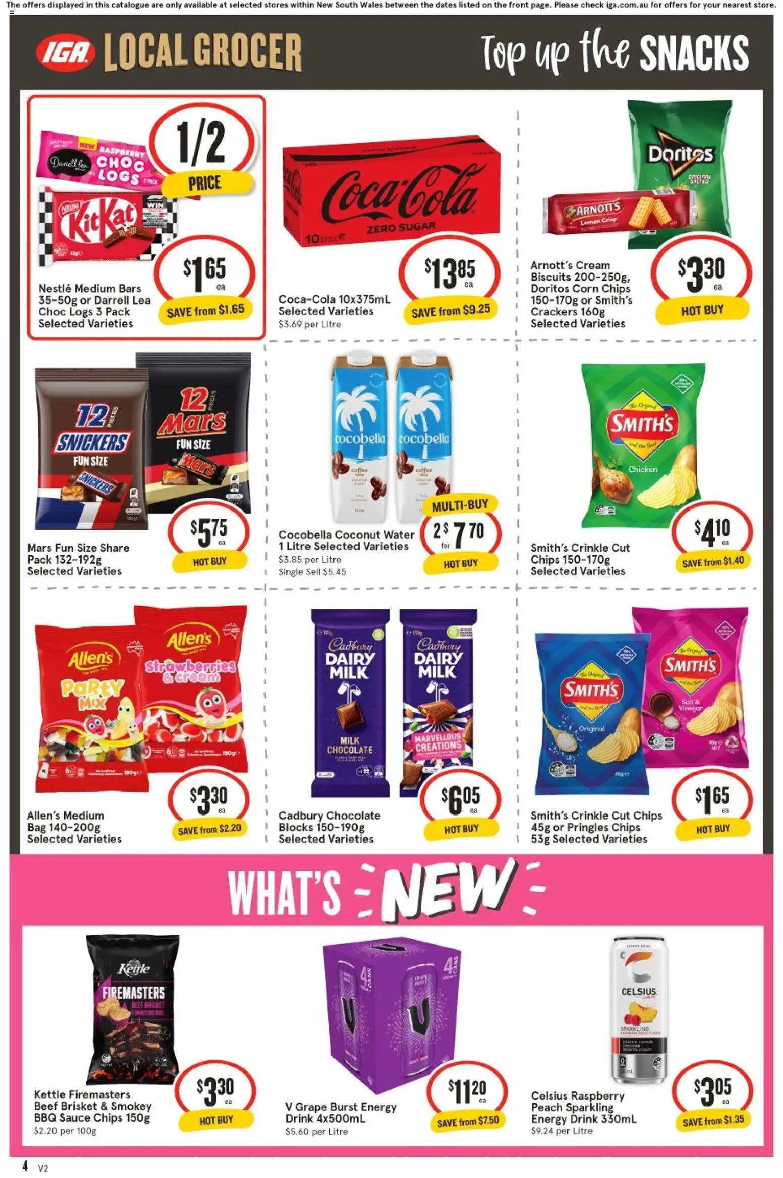 IGA catalogue - valid from 25.02.2026 | Page: 4 | Products: Coffee, Chicken, Cream, Sauce
