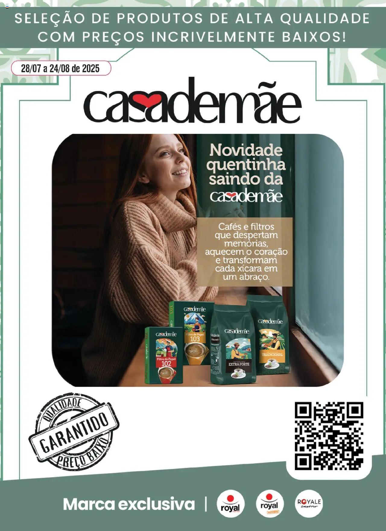 Royal Supermercados Folheto - válido de 28.07.2025 | Página: 1 | Produtos: Filtro de papel