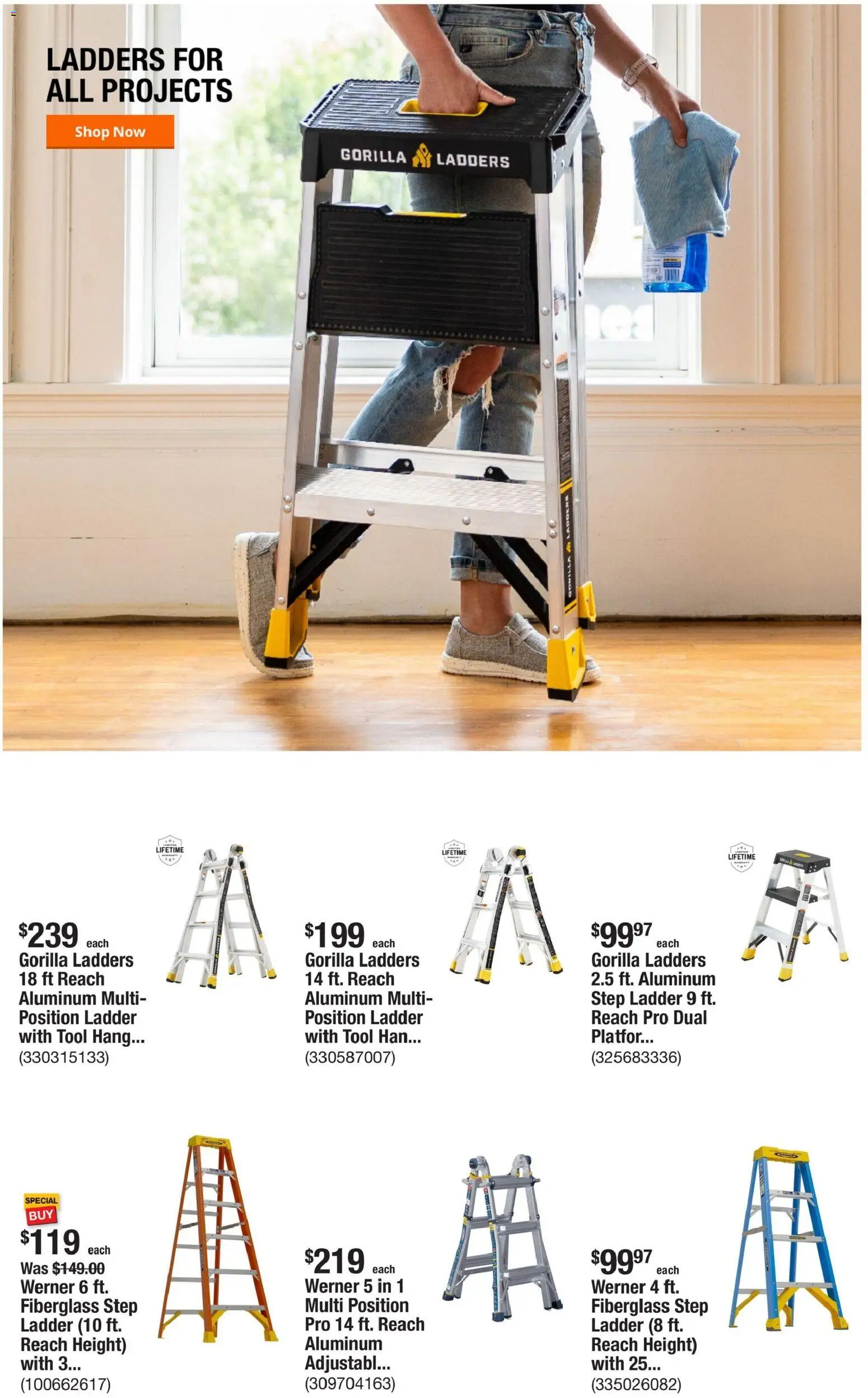 Home Depot Weekly Ad - valid from 12.02.2026 | Page: 6 | Products: Ladder