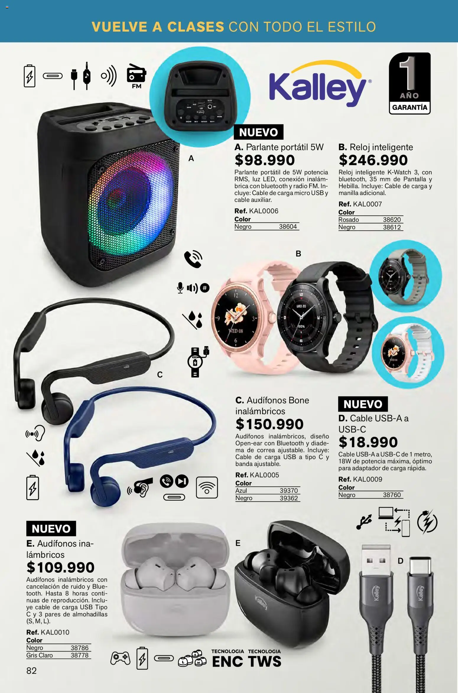 Leonisa revista - valida desde el 02.01.2026 | Página: 82 | Productos: Reloj, Radio, Adaptador, Parlante