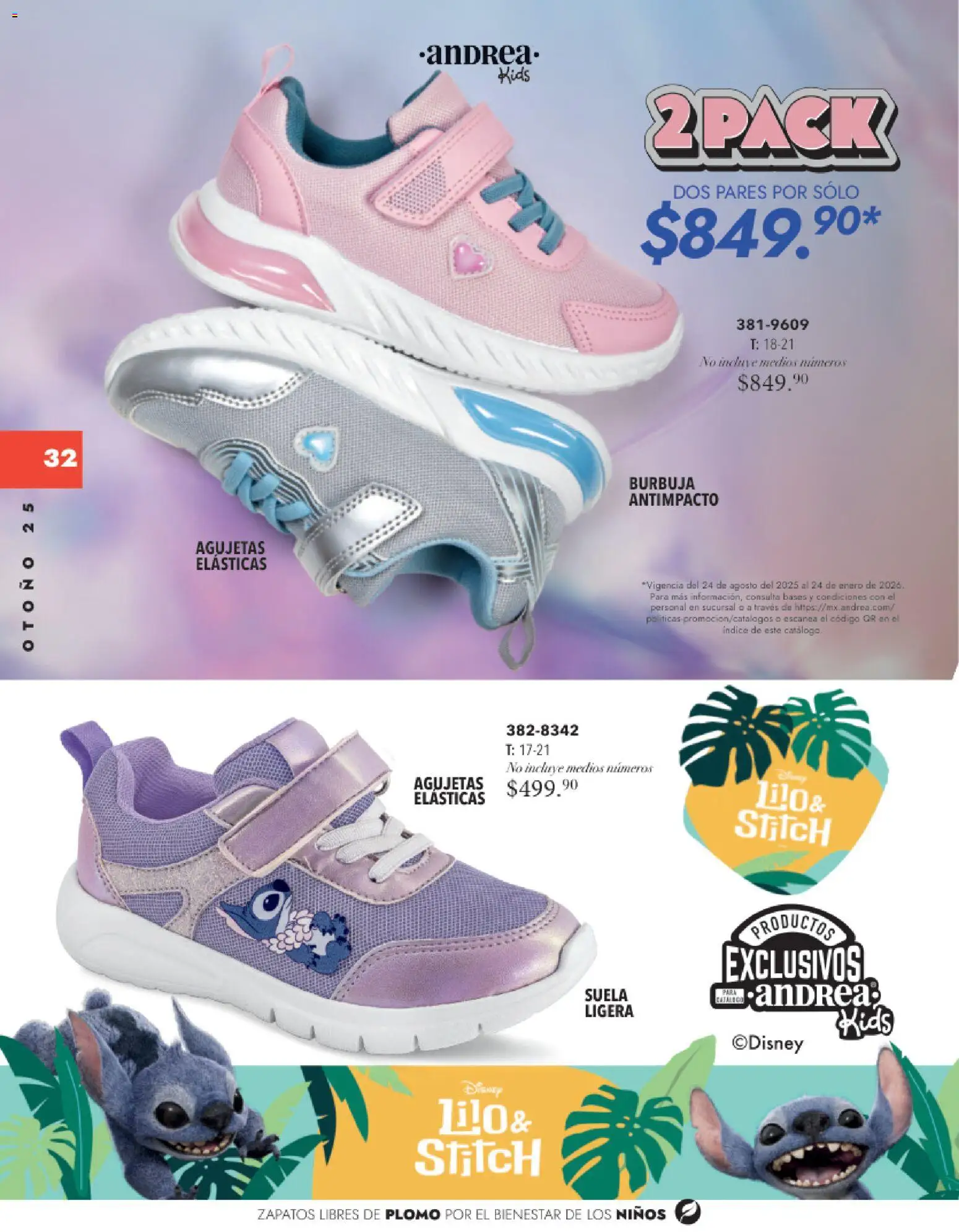 Nuevas ofertas de Andrea válidas en toda la República Mexicana desde el 26.11.2025. ¡Encuentra las mejores ofertas en Andrea catálogo Infantil Kids! | Página: 31 | Productos: Zapatos