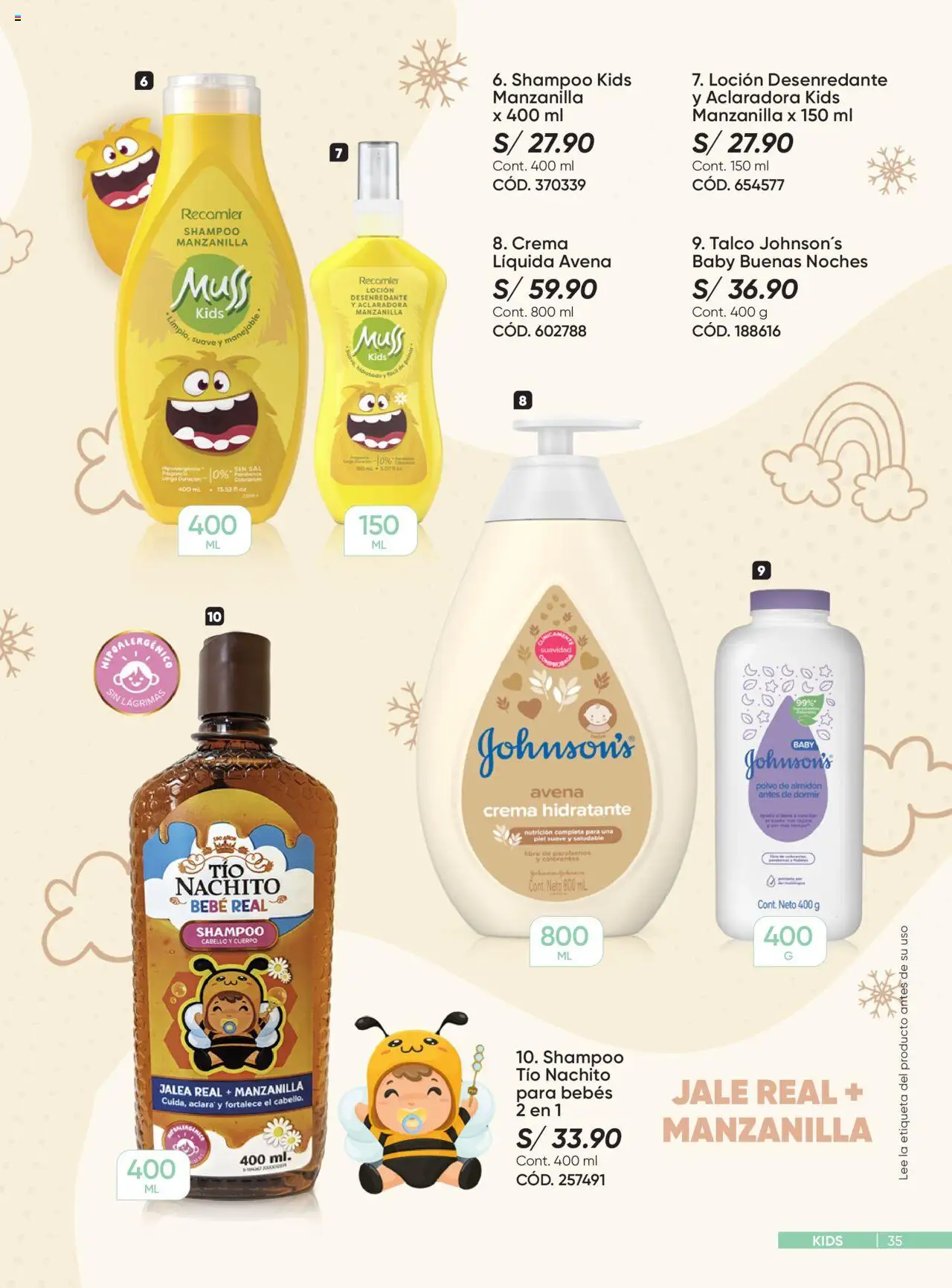 Catálogo Azzorti válido desde 15.10.2025 | Página: 35 | Productos: Shampoo, Crema, Avena, Polvo