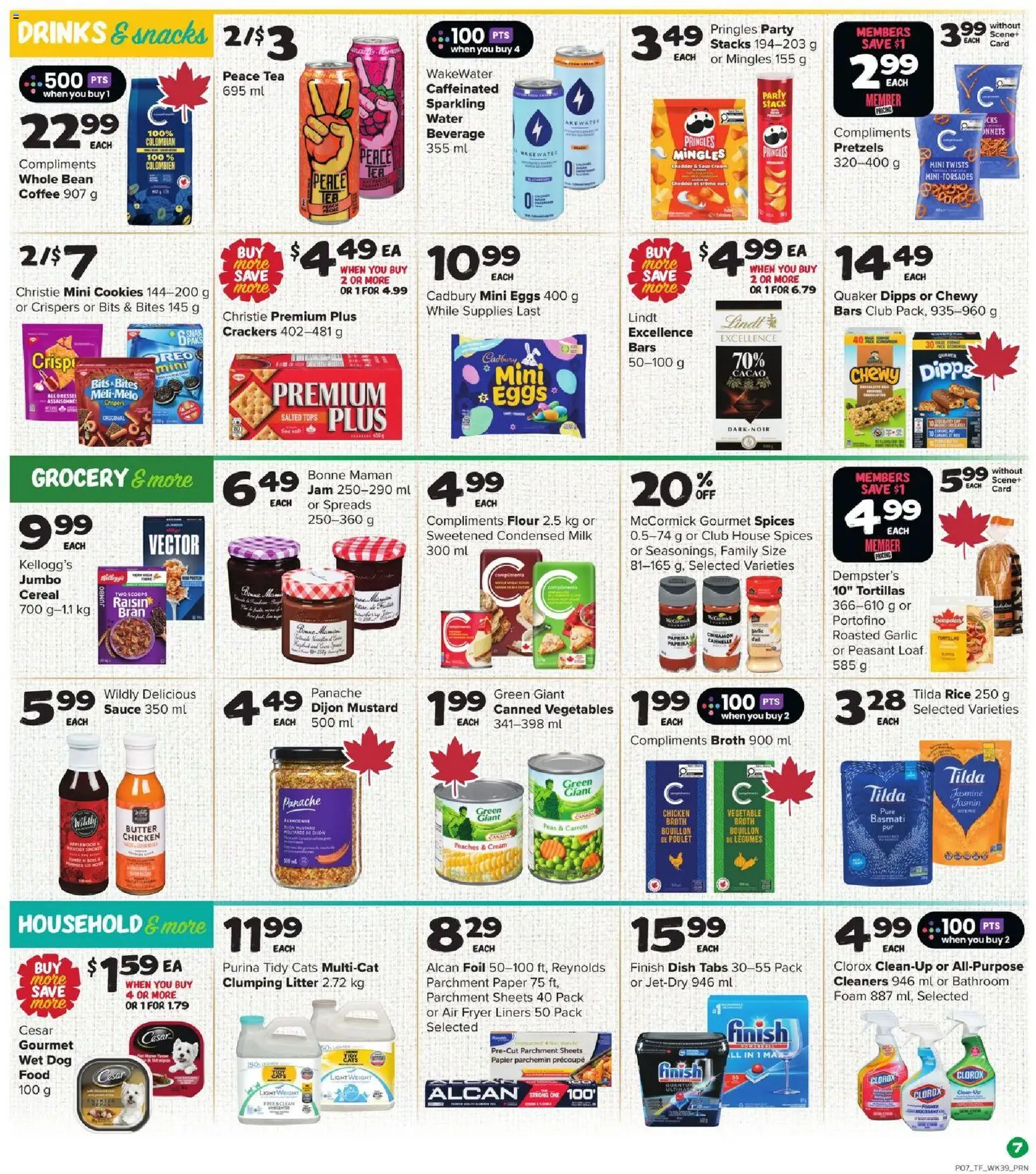 Thrifty Foods flyer valid from 22.01.2026 | Page: 8 | Products: Tea, Cream, Milk, Butter