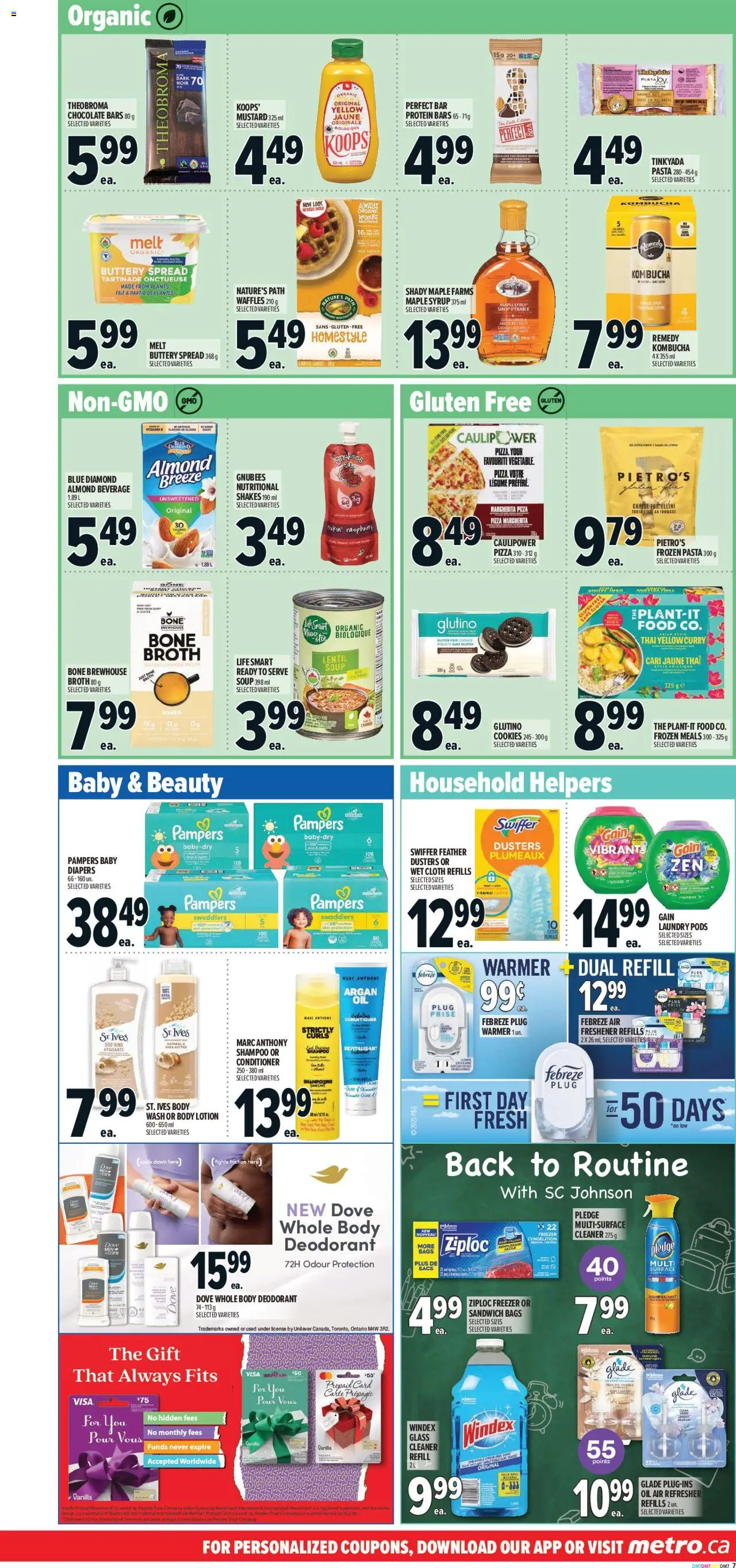 Metro flyer valid from 04.09.2025 | Page: 13 | Products: Cookies, Freezer, Shampoo, Chocolate