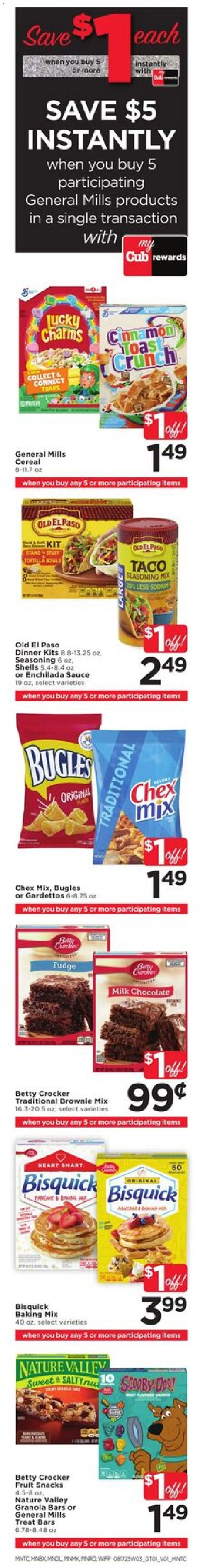 Cub Foods Weekly Ad - valid from 17.08.2025 | Page: 2 | Products: Milk, Chocolate, Sauce