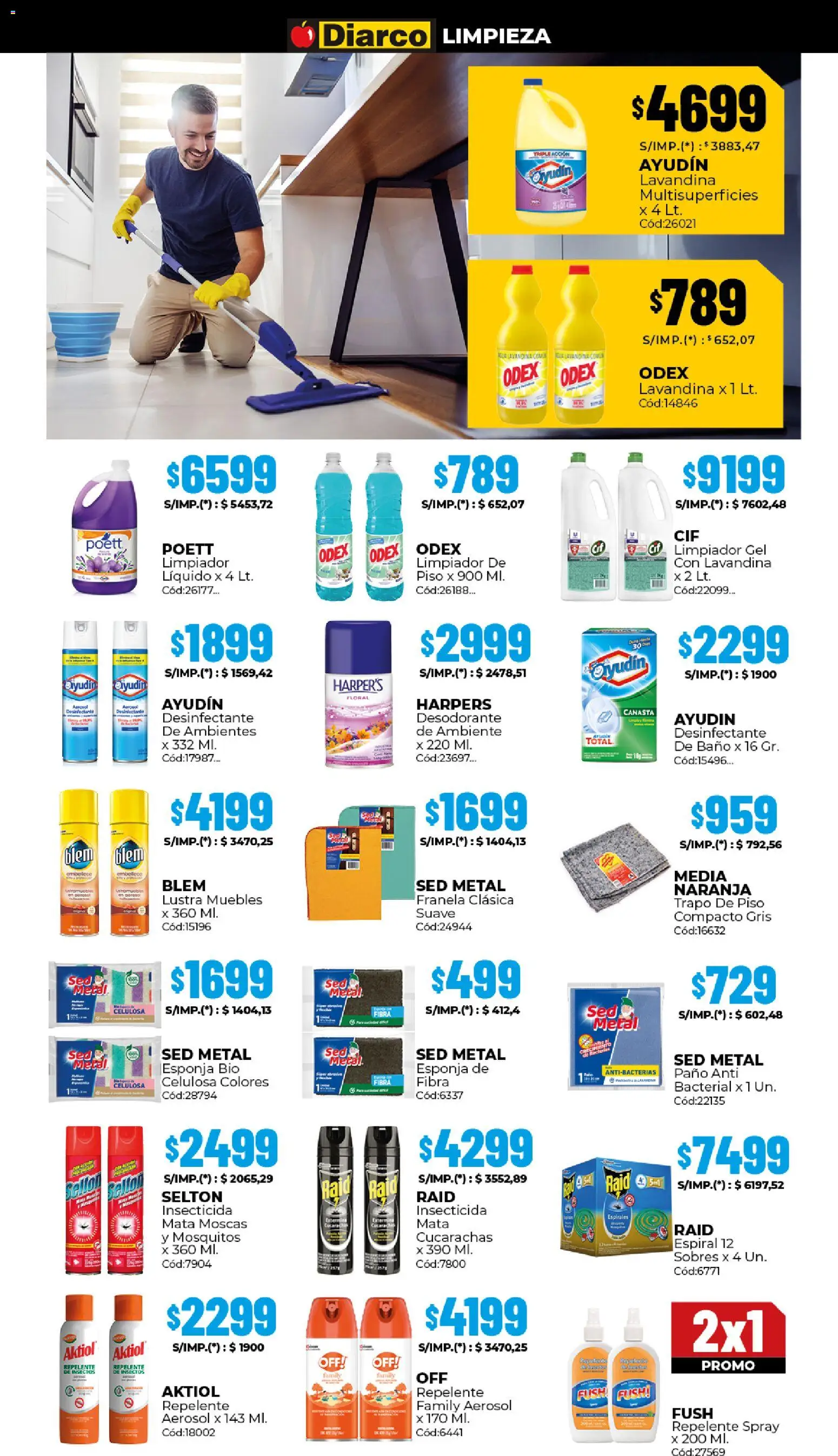 Diarco - Ofertas Interior │ válido desde el 15.12.2025 | Página: 20 | Productos: Mata moscas, Trapo de piso, Desodorante, Limpiador