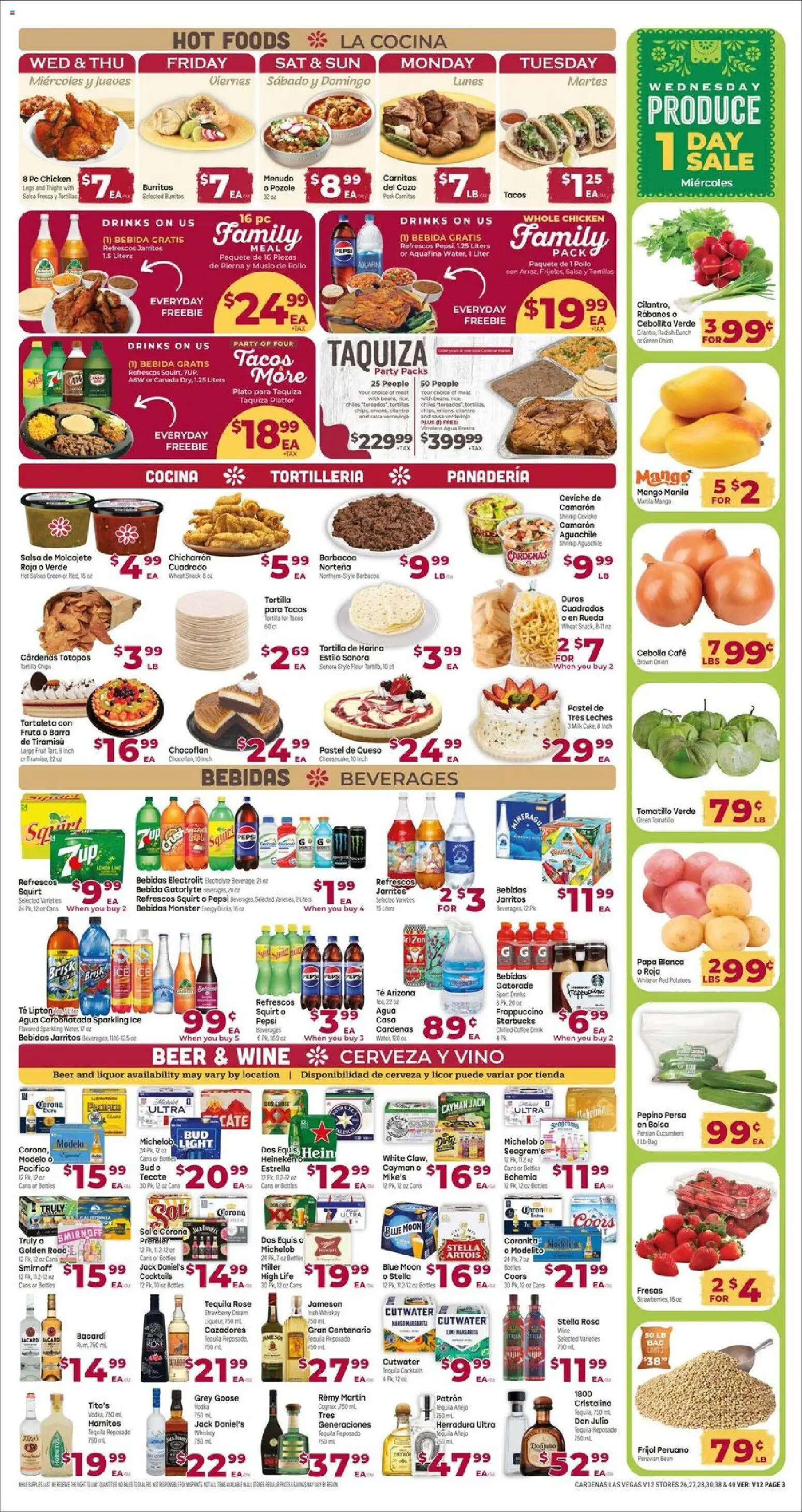 Cardenas Weekly Ad - NV - valid from 29.04.2026 | Page: 3 | Products: Beer, Rice, Vodka, Mango