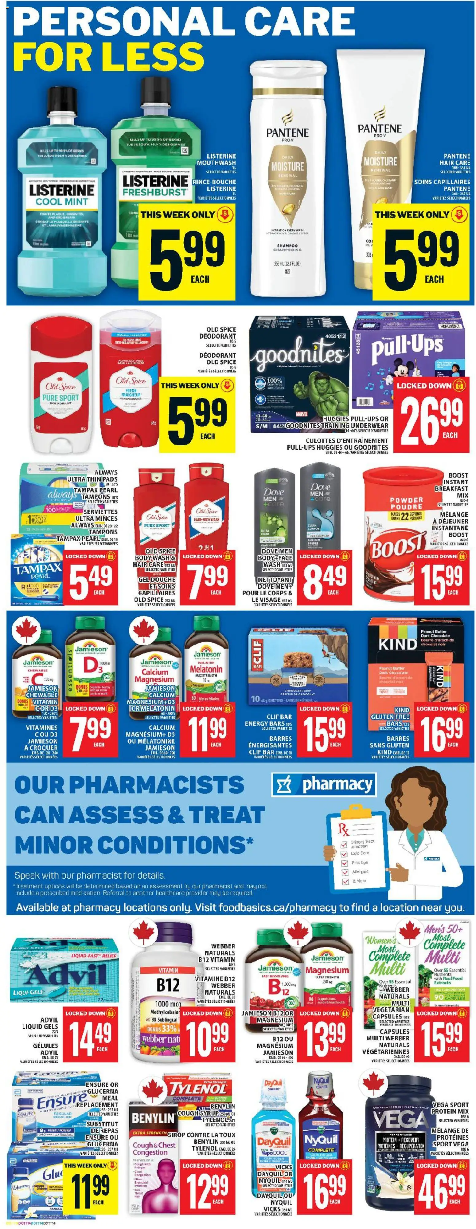 Food Basics flyer valid from 13.11.2025 | Page: 17 | Products: Shampoo, Mouthwash, Butter, Underwear