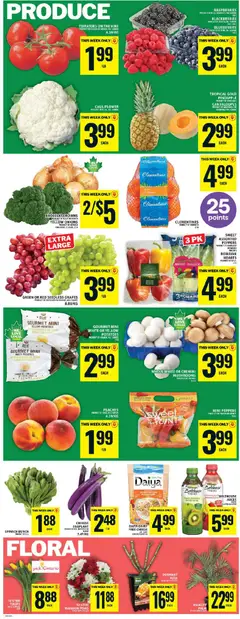 Preview of Food Basics weekly flyer - Cornwall from shop Food Basics valid from 09.04.2026 | Page: 6 | Products: Pineapple, Potatoes, Cheese, Tomatoes