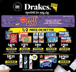 Preview of Drakes  Catalogue  - valid from 14.01.2026 | Page: 21 | Products: Milk, Antiperspirant, Cream, Up & go