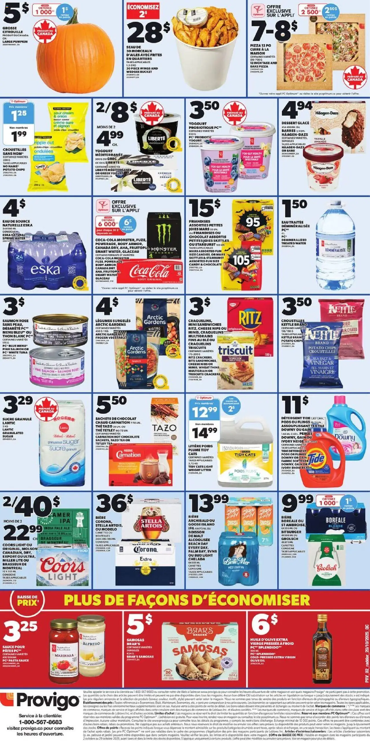 Provigo flyer valid from 23.10.2025 | Page: 2 | Products: Cream, PC, Cheese, Oil