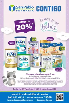 Vista previa de Farmacia San Pablo - Catálogo, nuevo folleto de la tienda, válido en México a partir del 21.09.2025