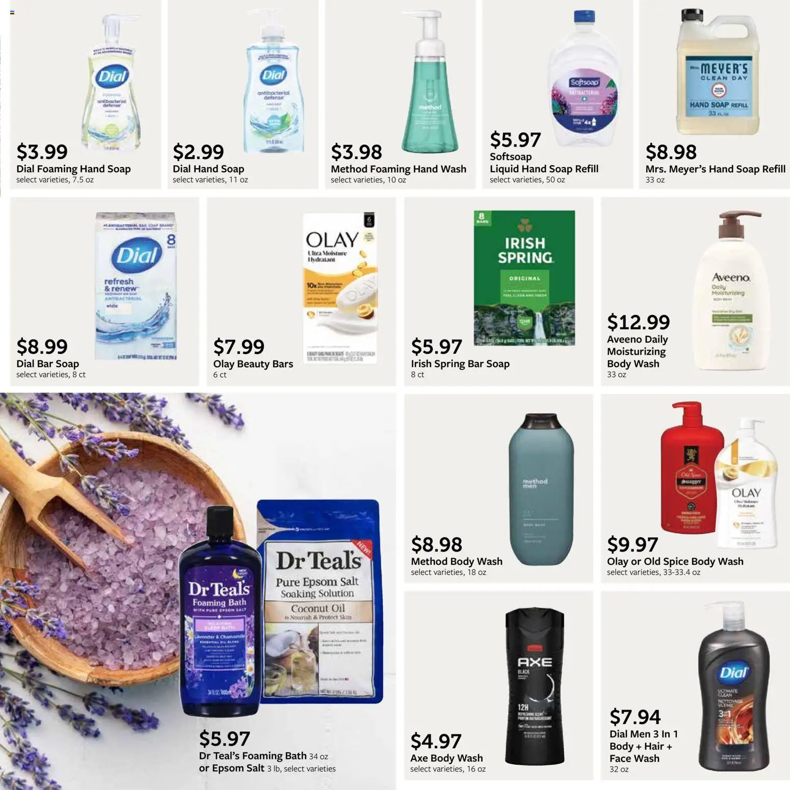 Fareway Monthly Ad - valid from 29.12.2025 | Page: 35 | Products: Axe, Oil, Bar Soap, Epsom Salt