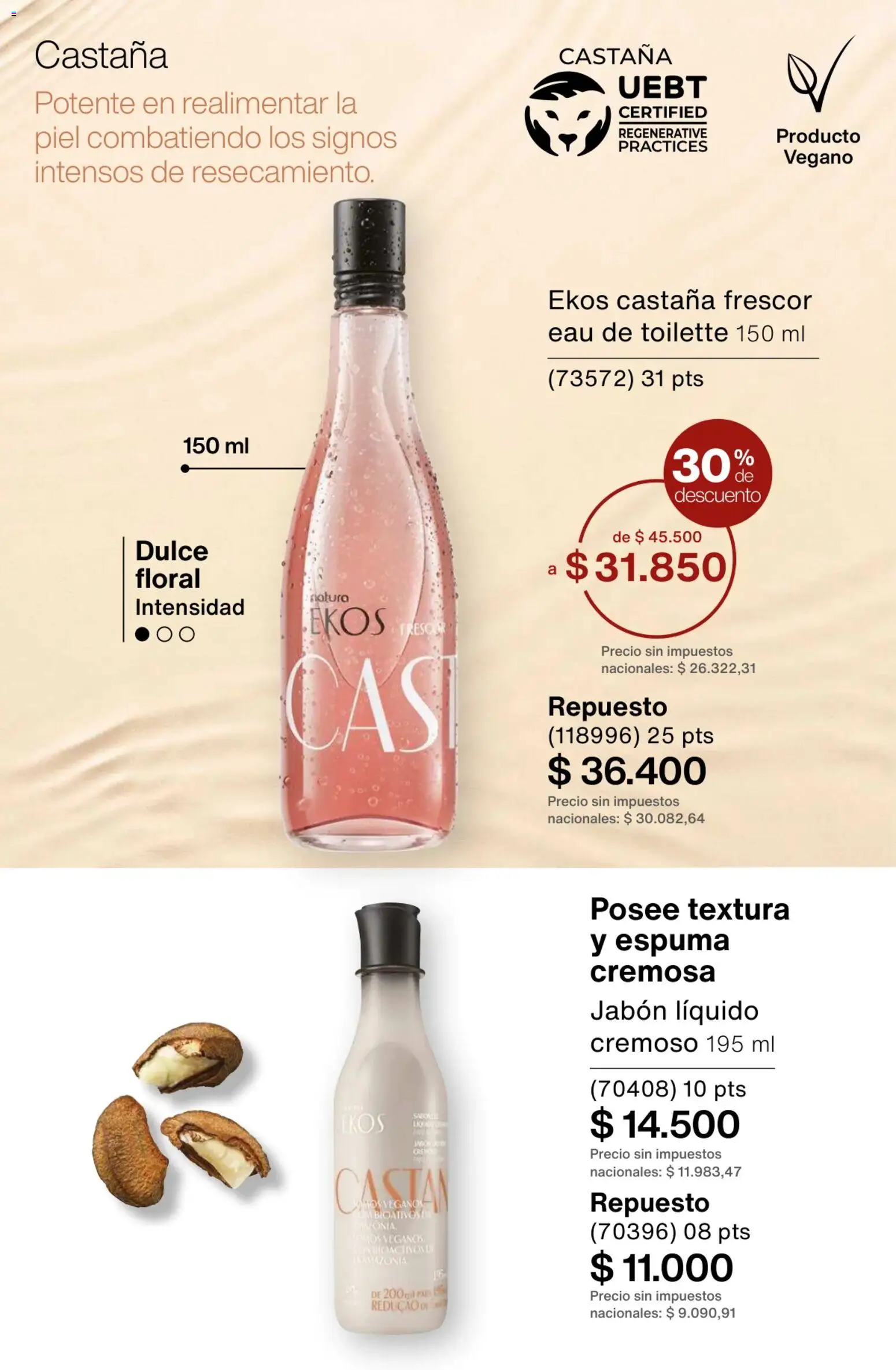 Catálogo Natura Ciclo 1/2026 │ válido desde el 06.01.2026 | Página: 194 | Productos: Eau de toilette, Jabón líquido, Jabón, Espuma