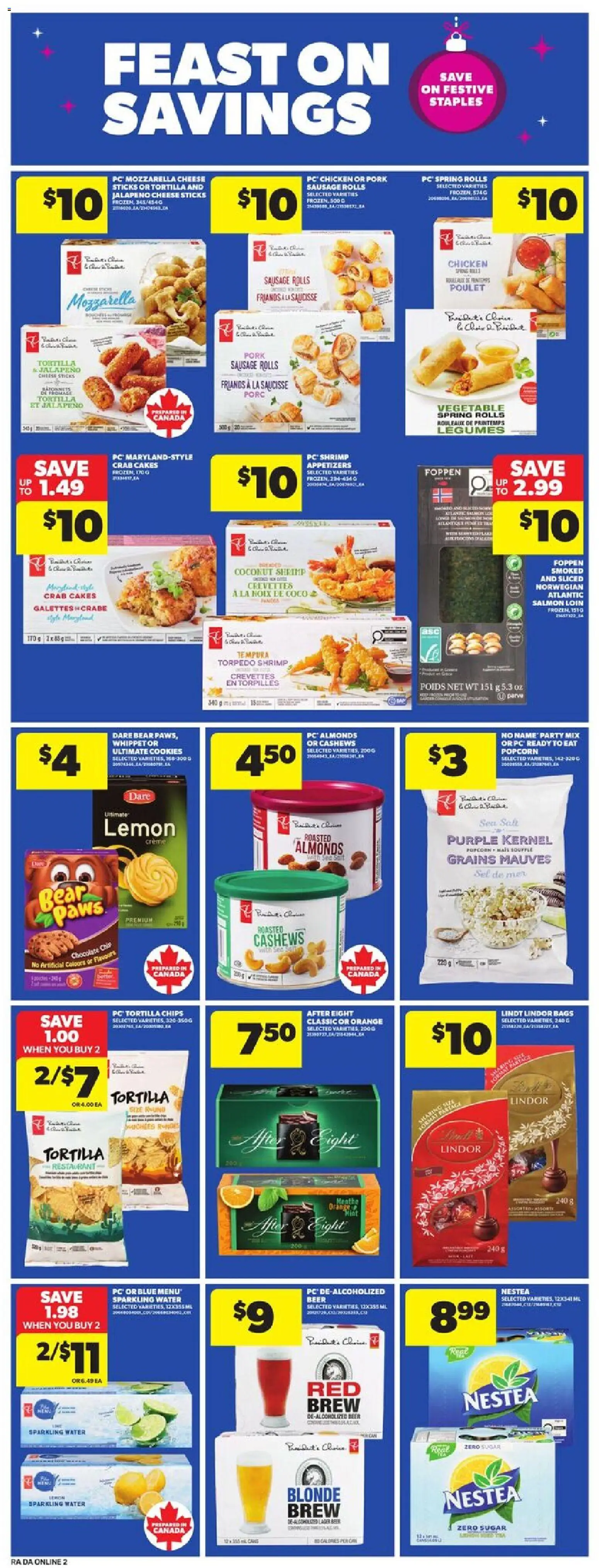 Atlantic Superstore flyer valid from 11.12.2025 | Page: 12 | Products: Chips, Cookies, Beer, Pork