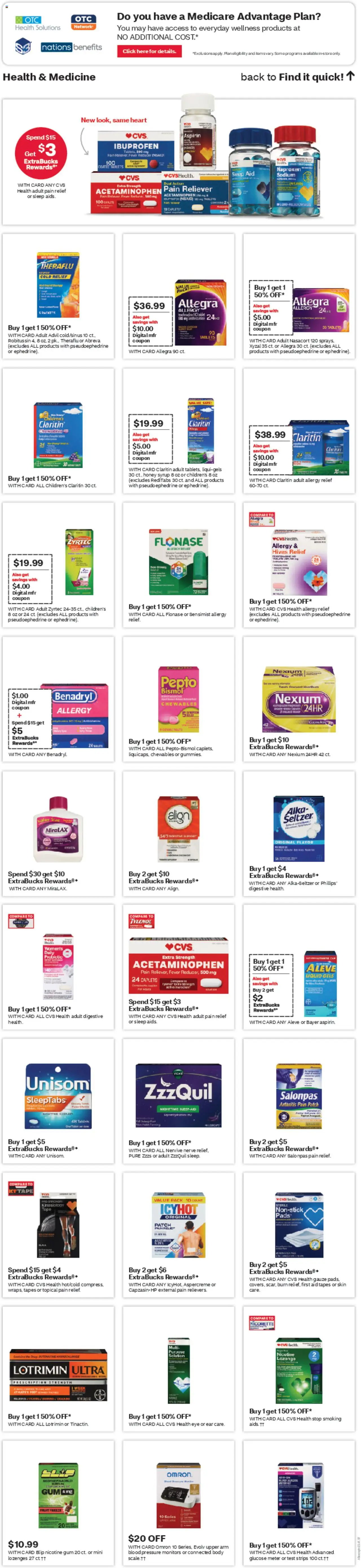 CVS Pharmacy Weekly Ad  - valid from 31.08.2025 | Page: 8 | Products: Glucose, Pads, Tablet, Fan