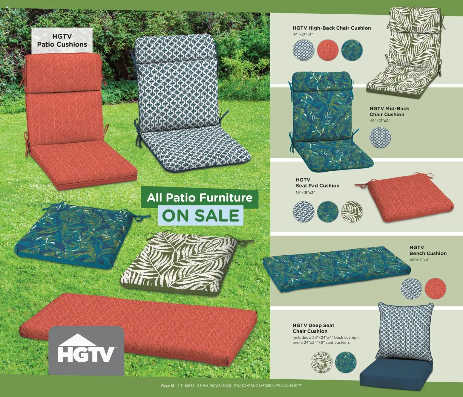 Fred Meyer Home & Apparel - valid from 04.03.2026 | Page: 13 | Products: Chair, Cushion