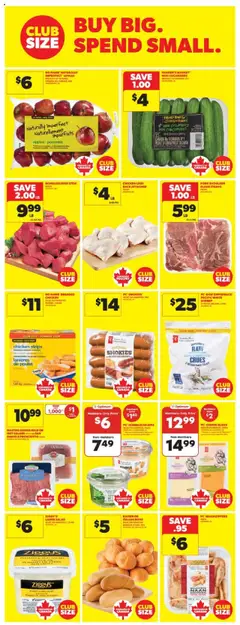 Real Canadian Superstore flyer valid from 31.07.2025 | Page: 9 | Products: Beef, Salad, Cheese, Pork