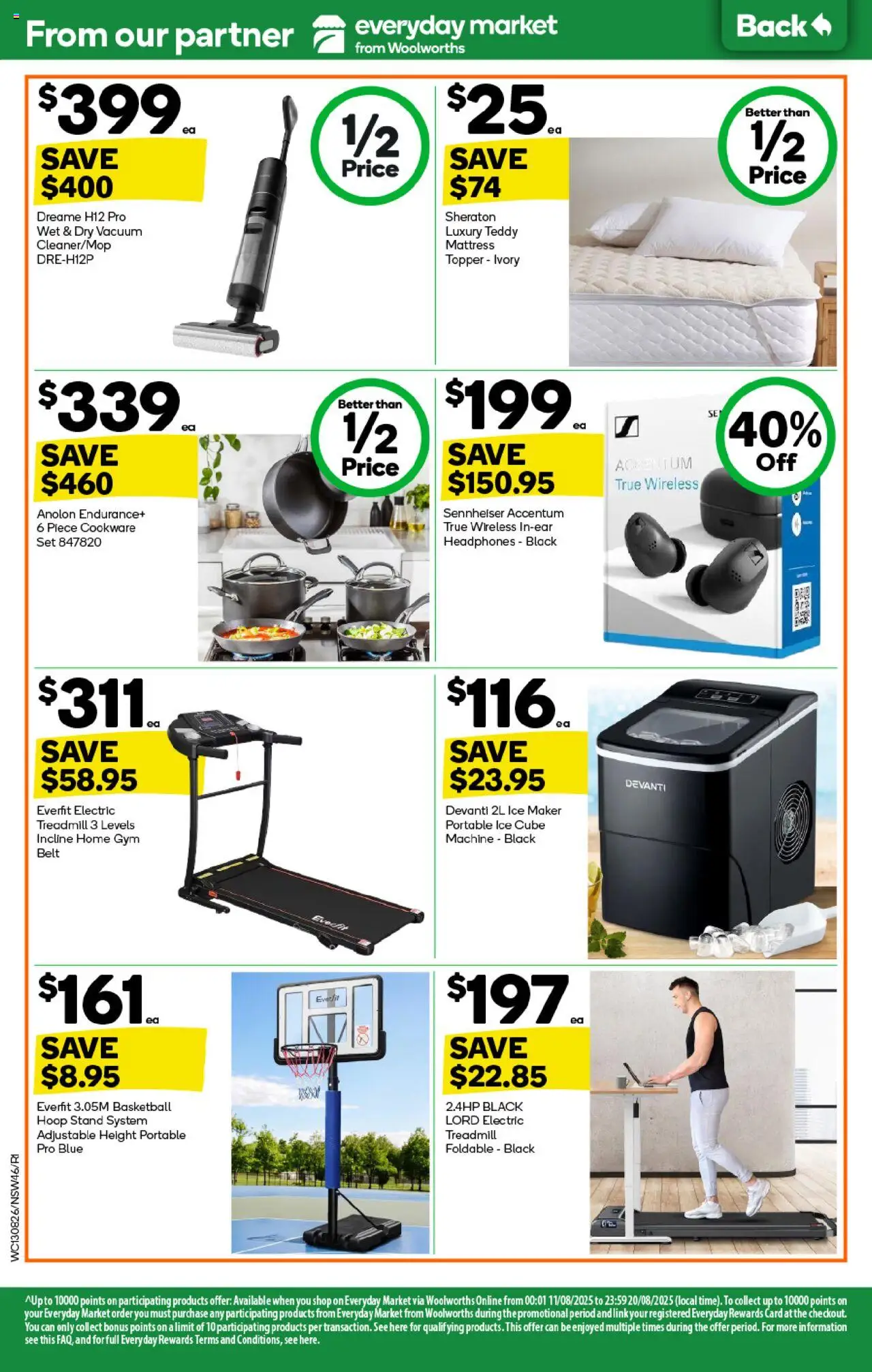 Woolworths catalogue - valid from 13.08.2025 | Page: 46 | Products: Ice maker, Headphones, Portable, Mattress