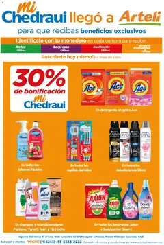 Vista previa de Arteli folleto MiChedraui, nuevo folleto de la tienda, válido en México a partir del 07.11.2025