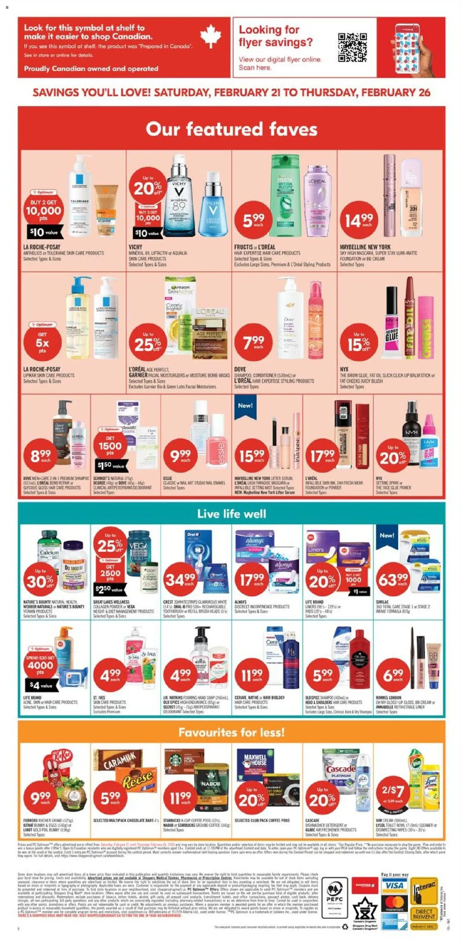 Shoppers flyer valid from 20.02.2026 | Page: 16 | Products: Dishwasher, Brush, Deodorant, Shelf