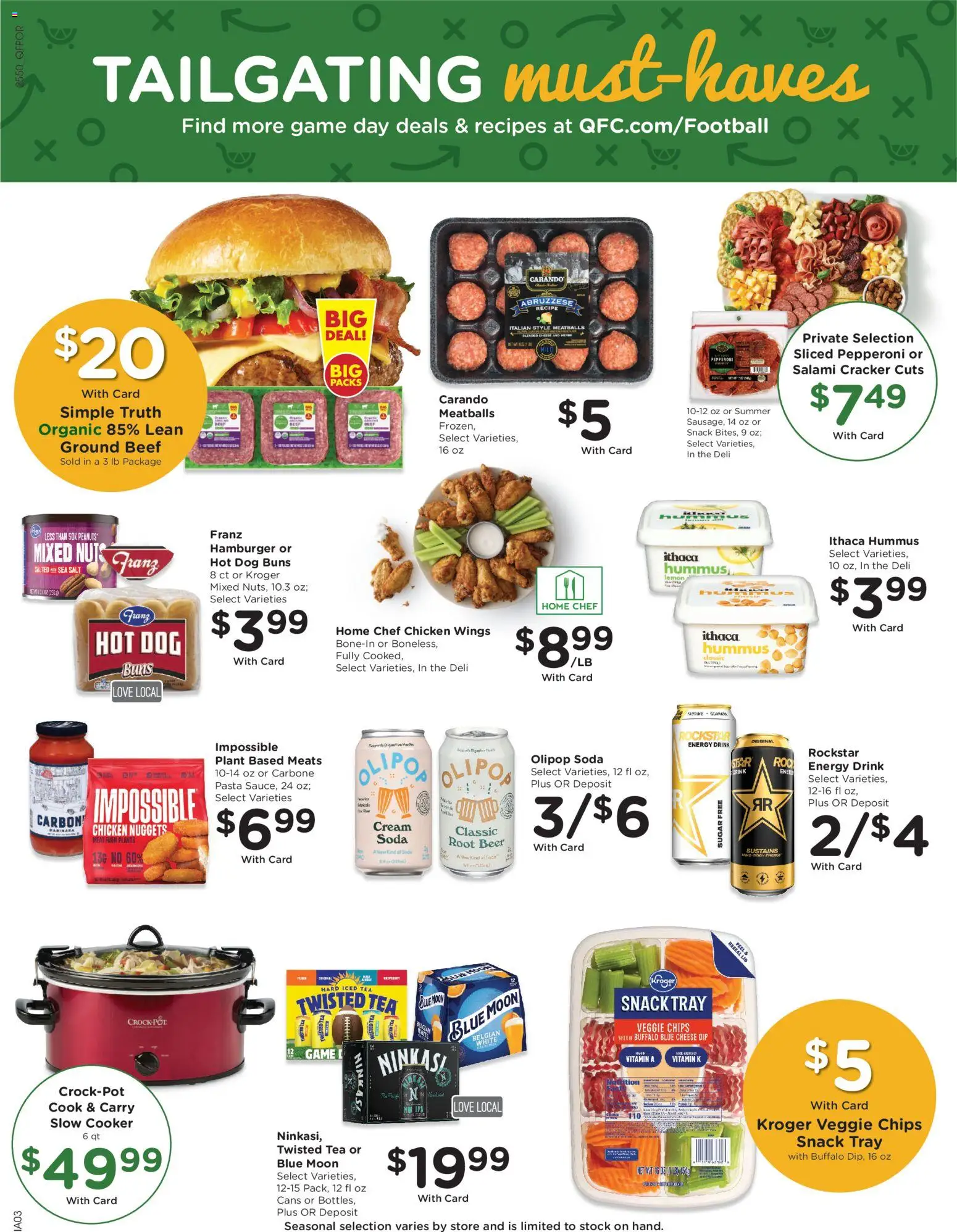 QFC Weekly Ad - OR - valid from 14.01.2026 | Page: 5 | Products: Cooker, Salami, Nuts, Game